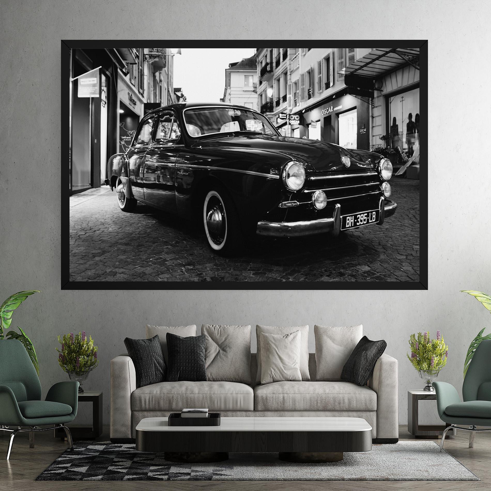 Vászonkép Pretty Black Car mockup 7