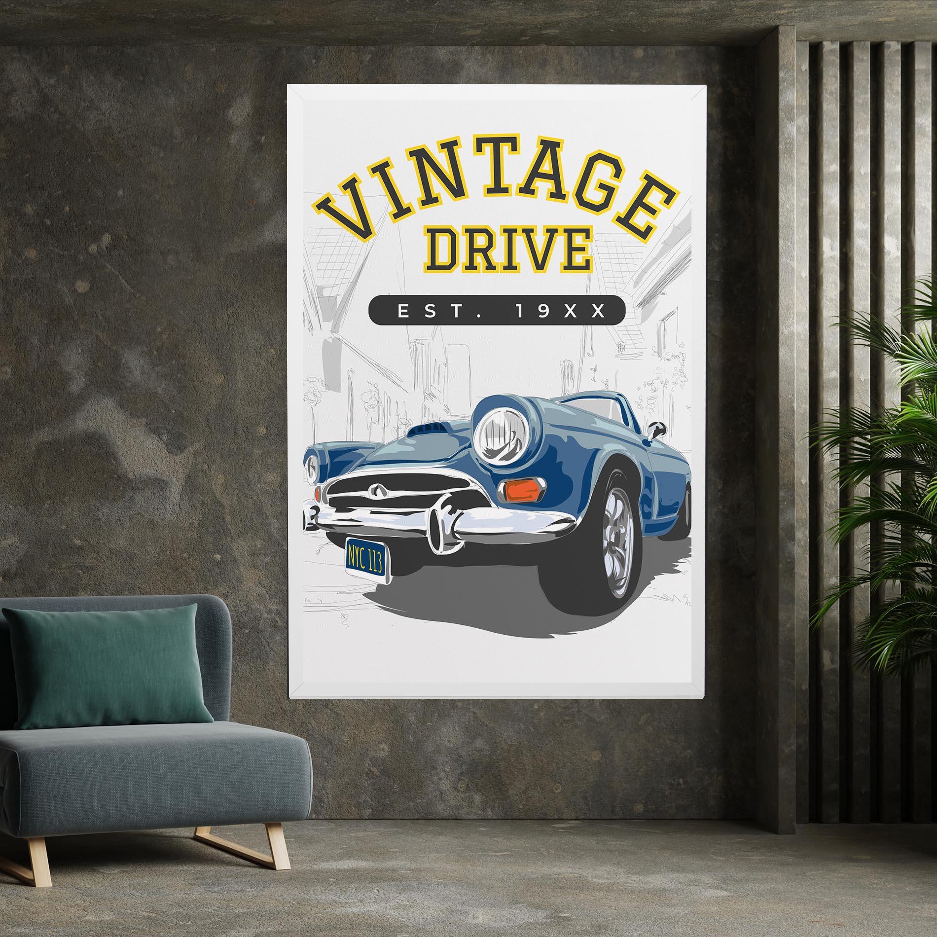 Vászonkép Vintage Drive mockup 7