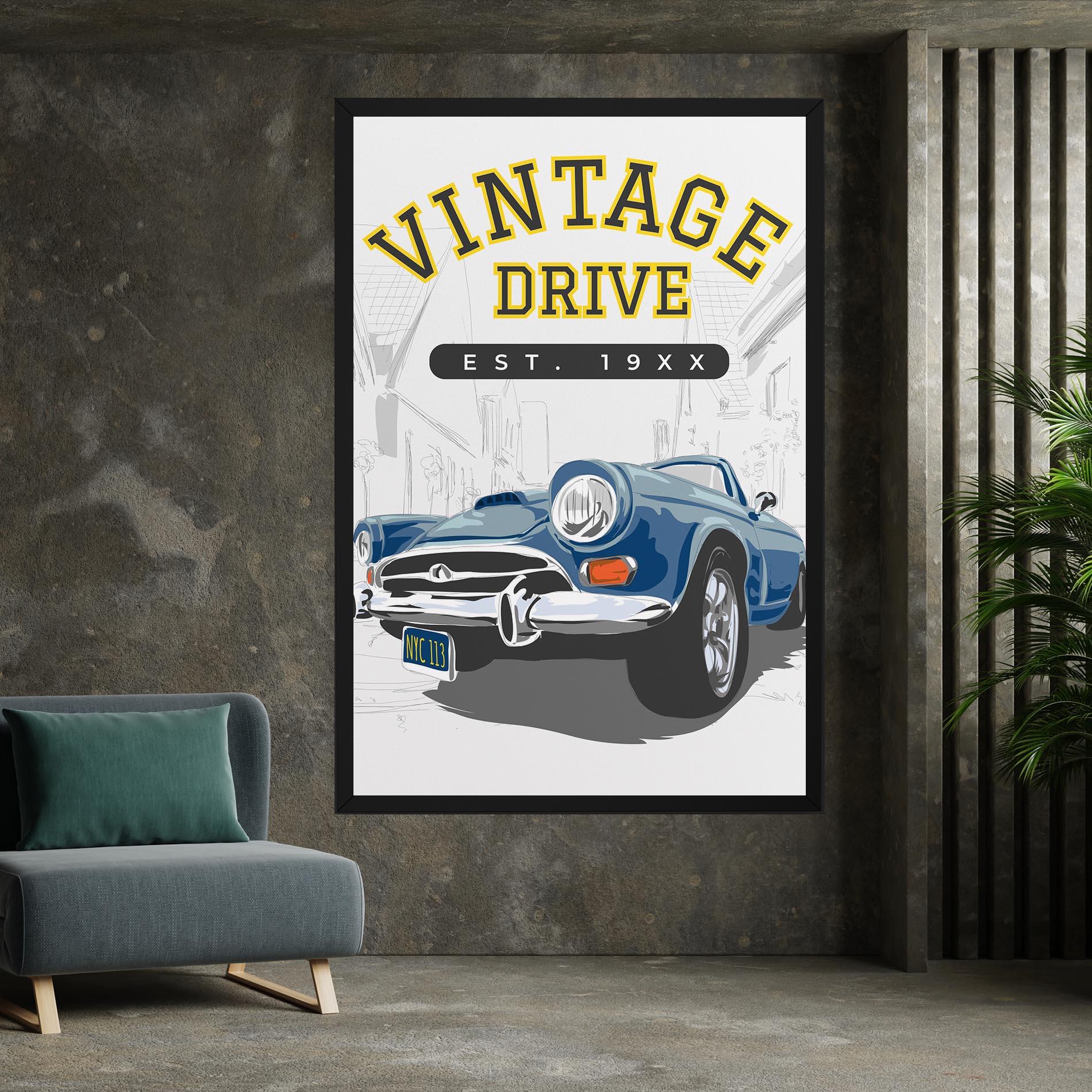 Vászonkép Vintage Drive mockup 7