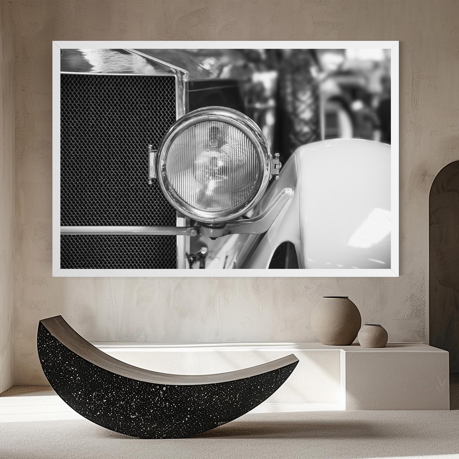 Vászonkép Closeup Grey Car mockup 8