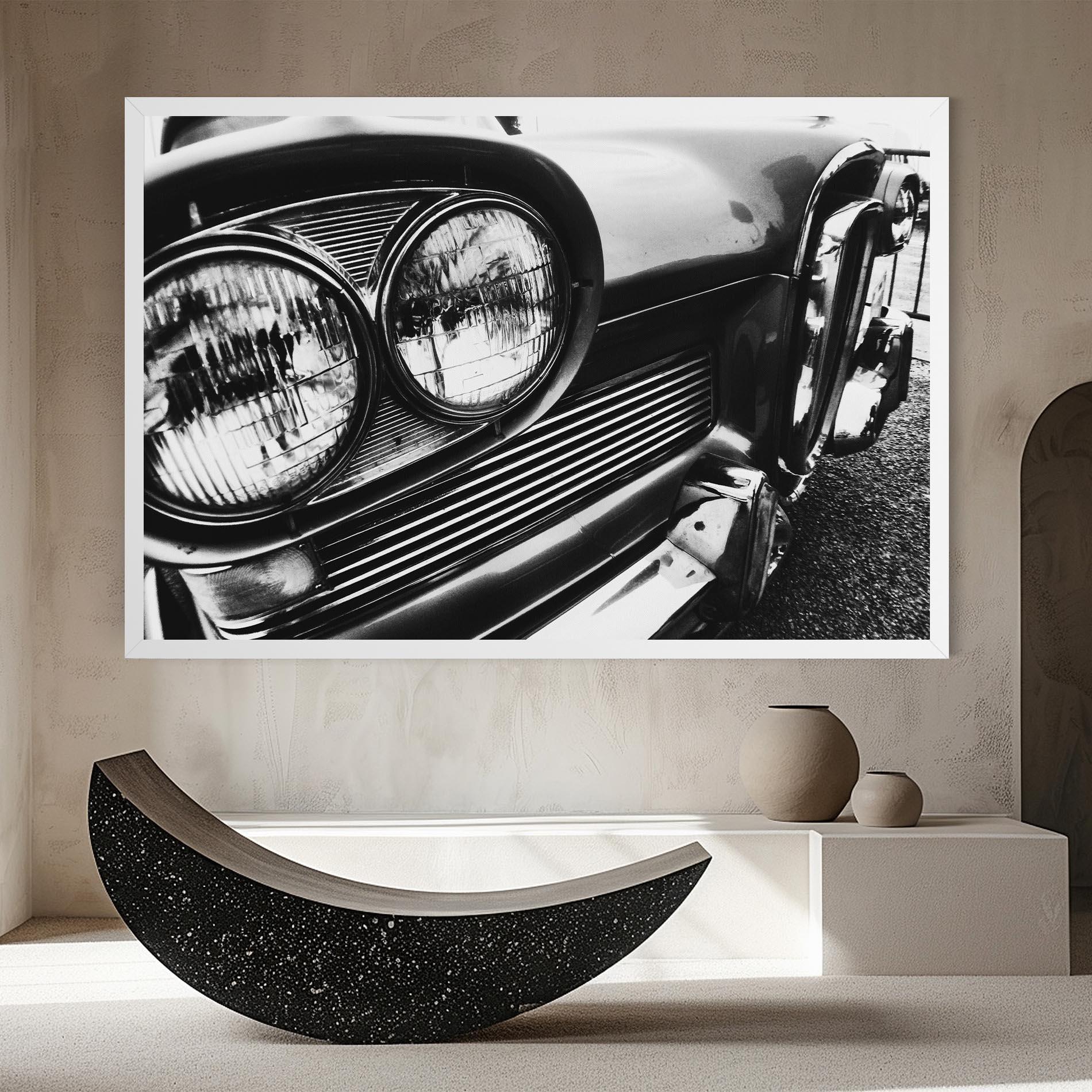 Vászonkép Old Closeup Car mockup 8