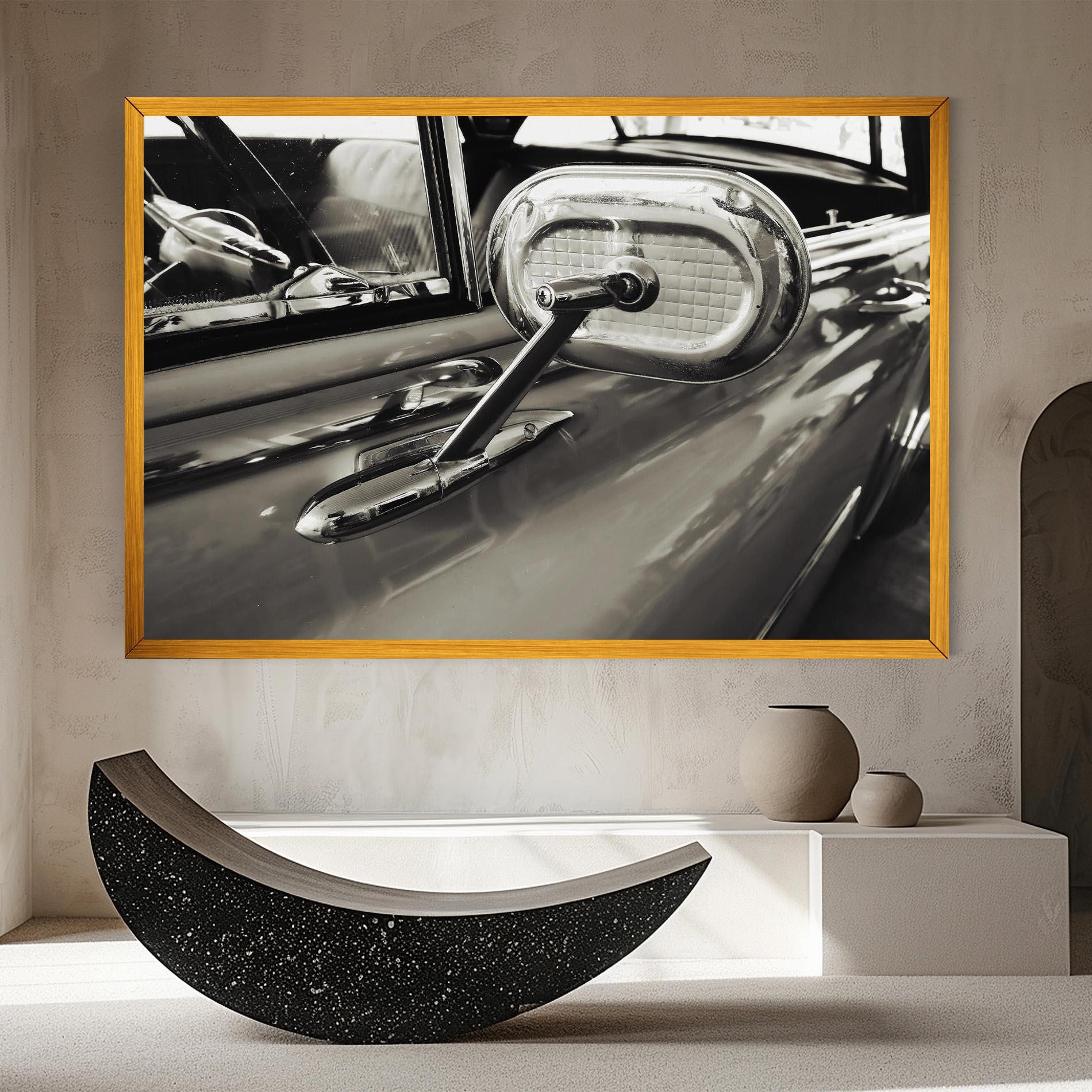 Vászonkép Close Up Grey Car mockup 8