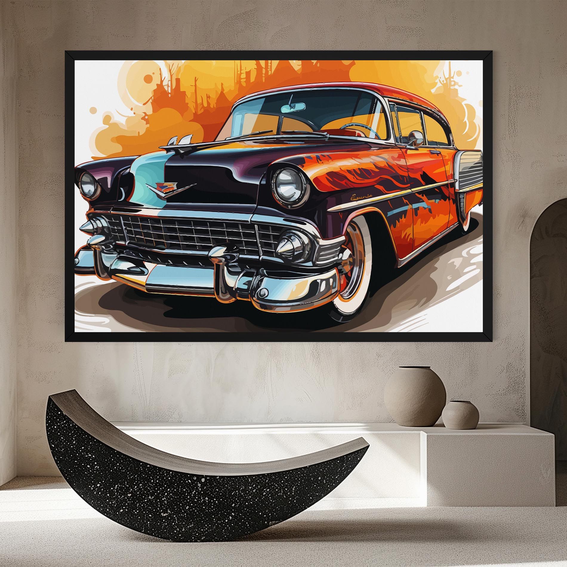 Cool Vintage Car mockup 8