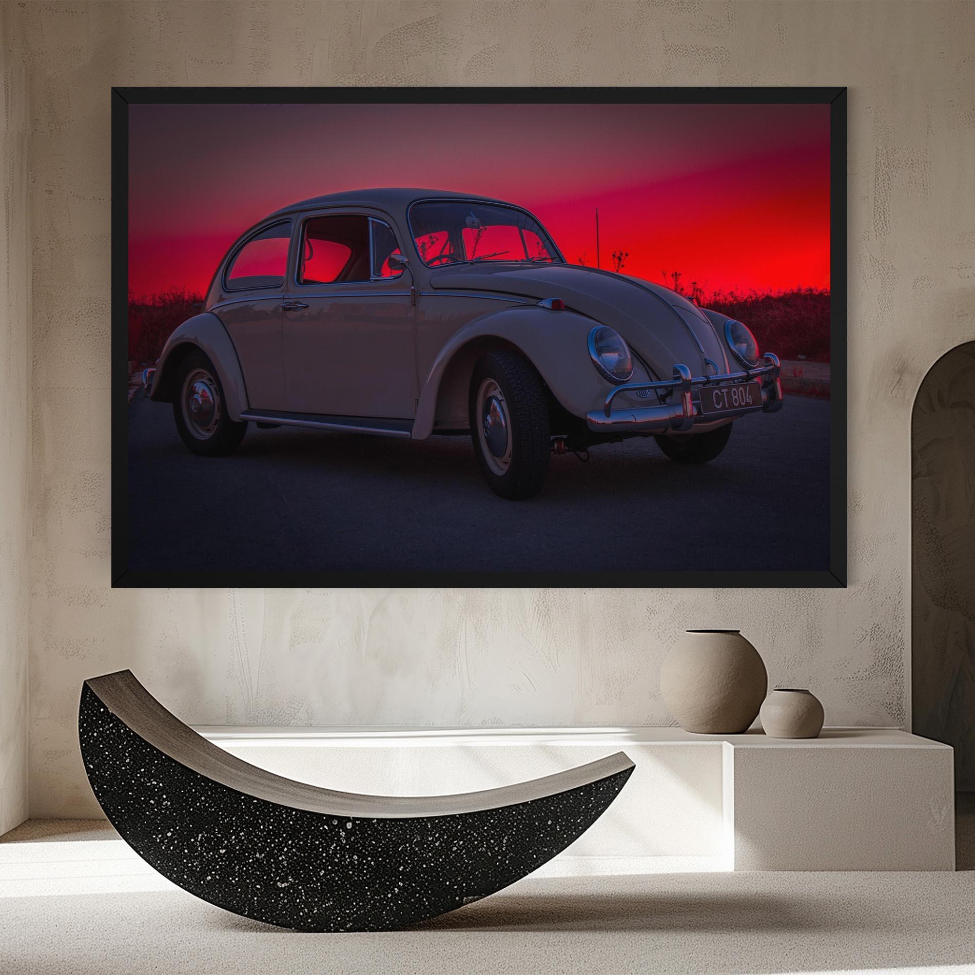 Vászonkép Old Car Sunset mockup 8