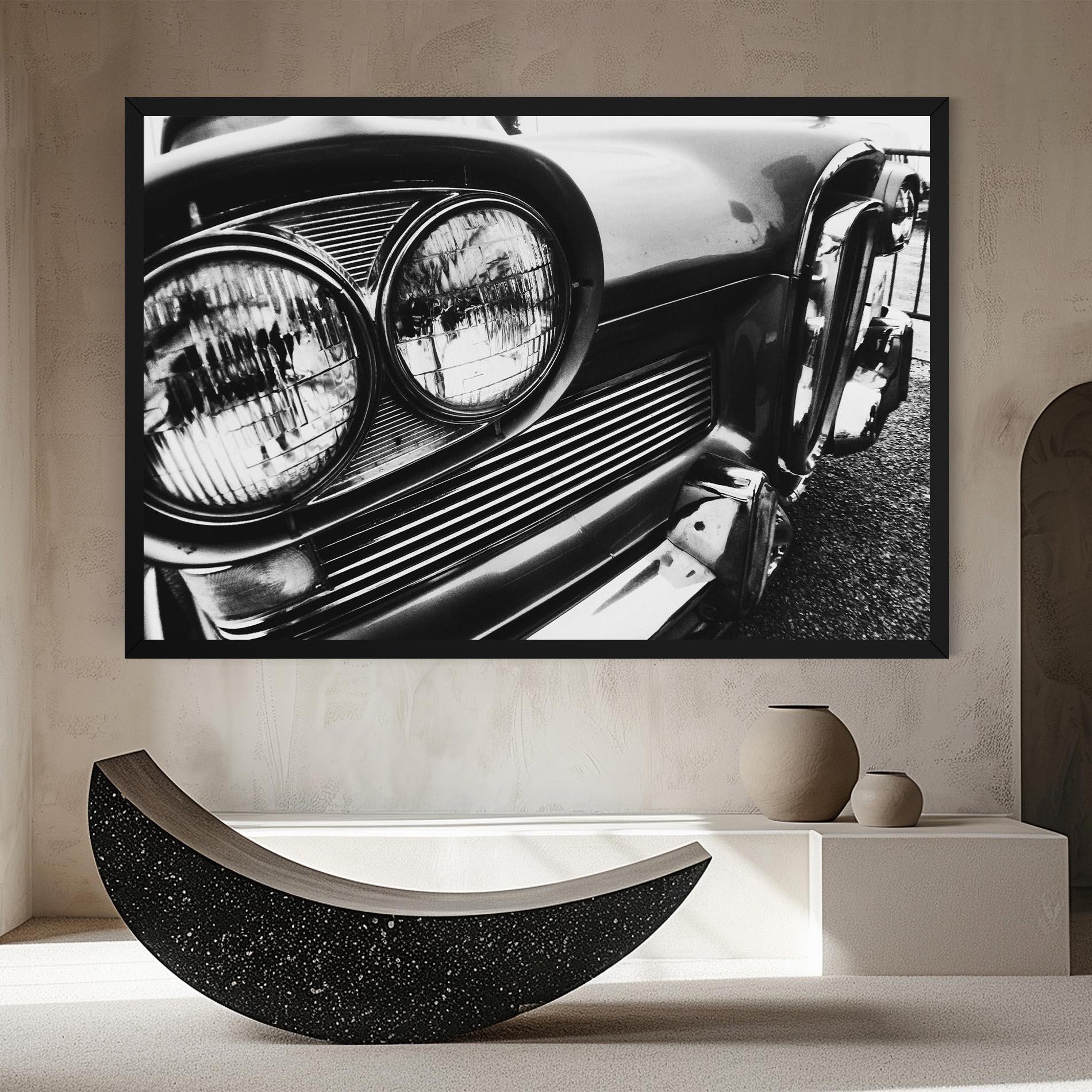 Vászonkép Old Closeup Car mockup 8