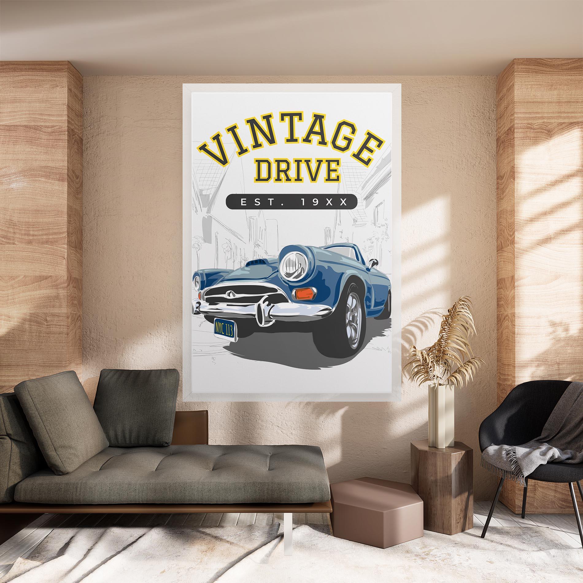 Vászonkép Vintage Drive mockup 8