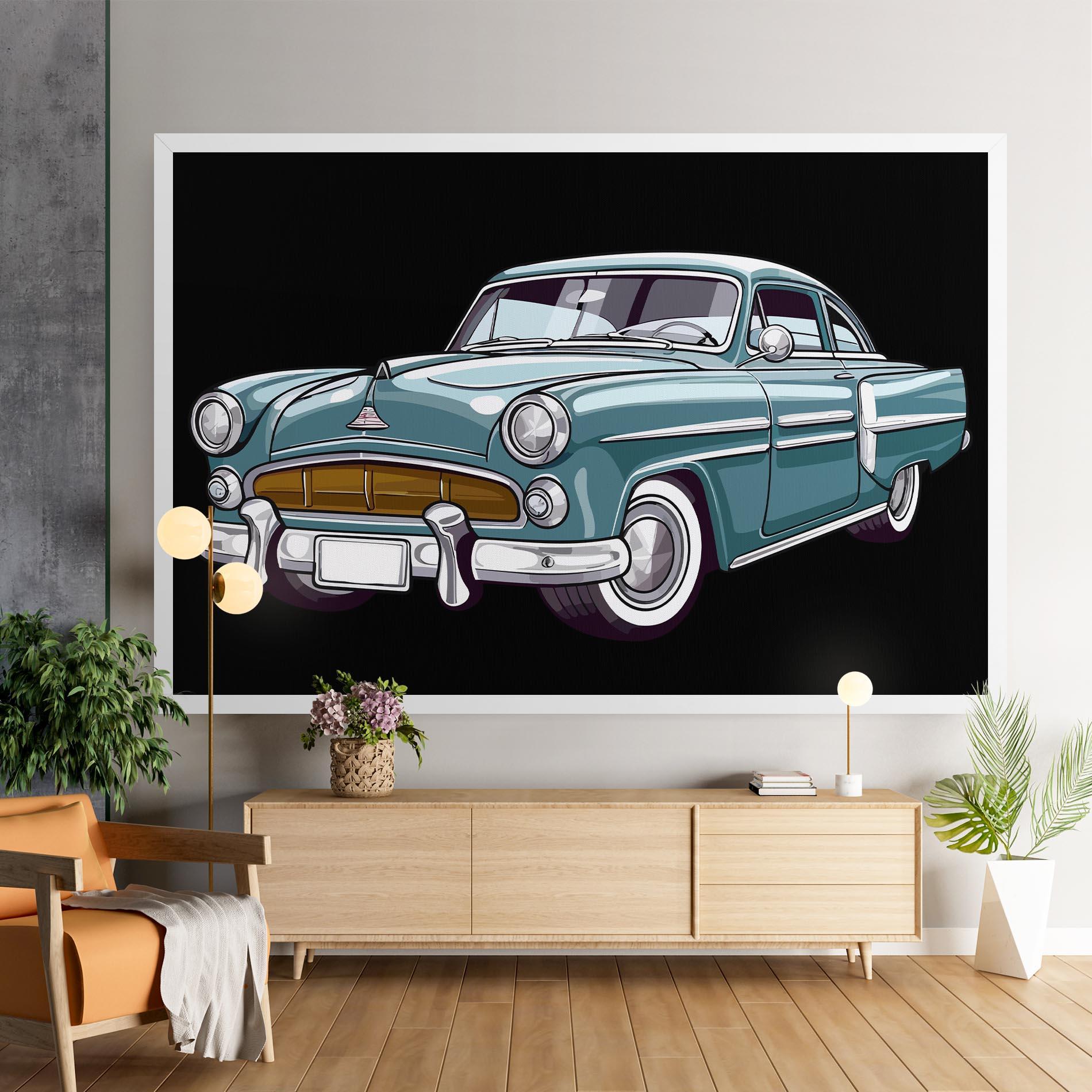 Vászonkép Ford Thunderbolt mockup 9