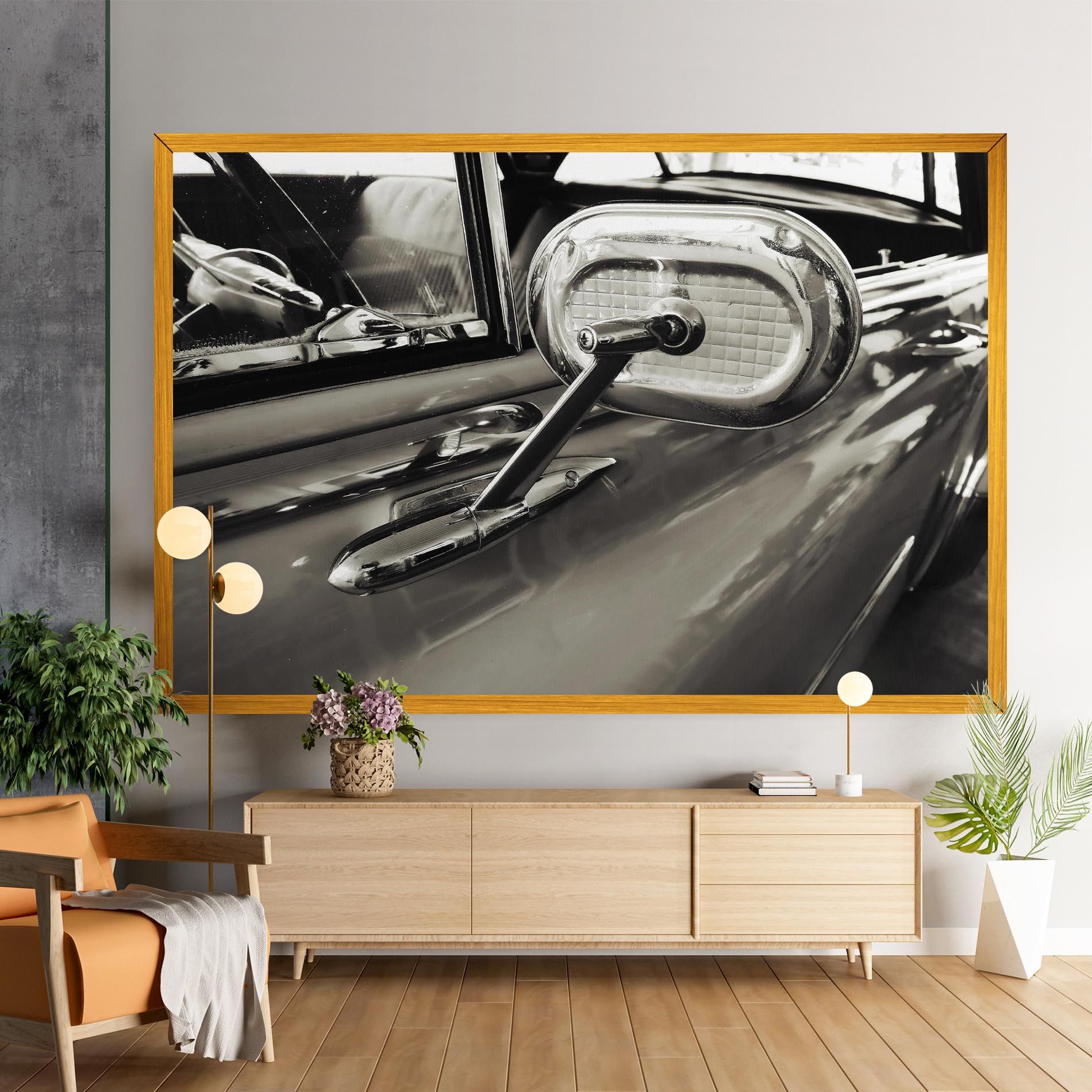 Close Up Grey Car mockup 9