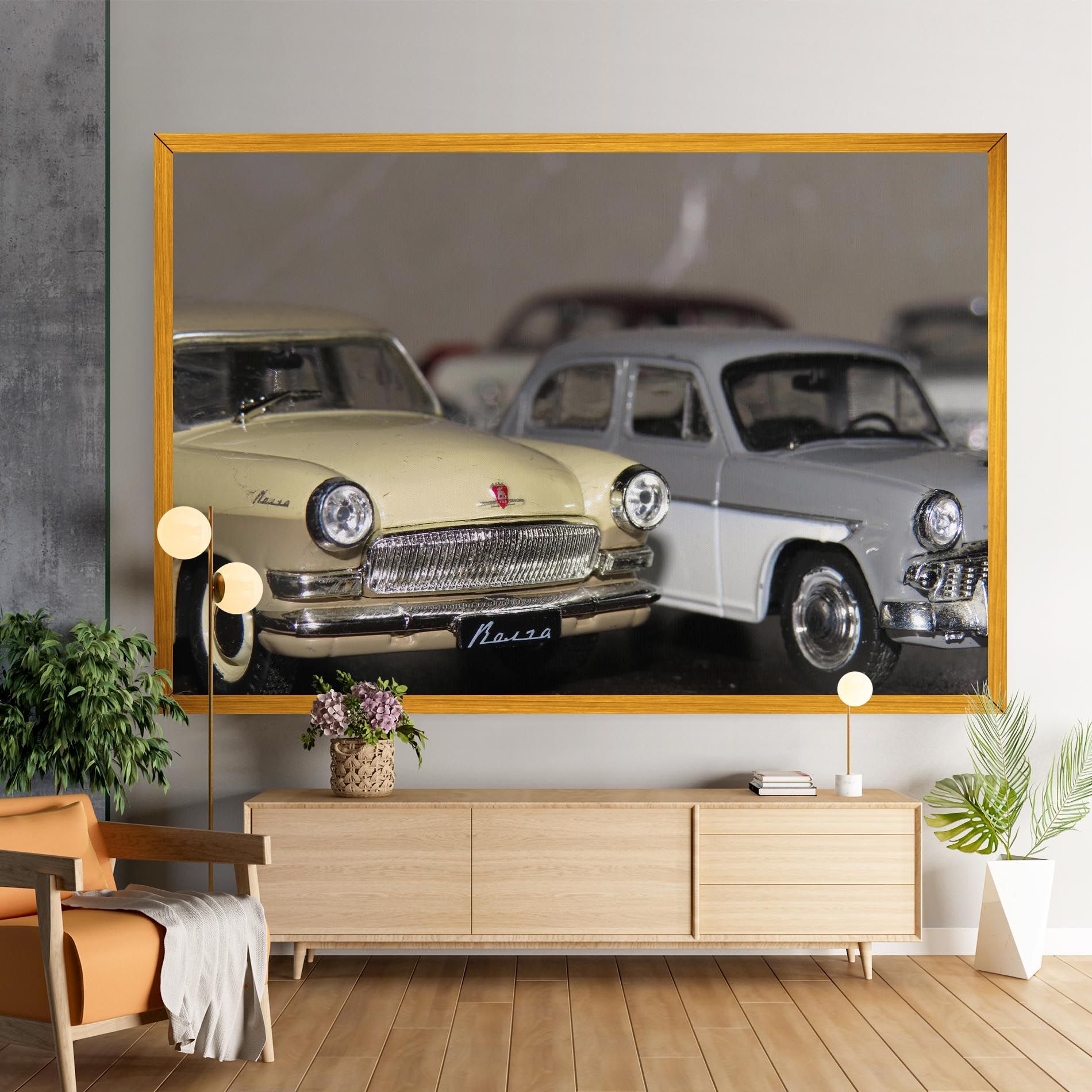 Cream Grey Car mockup 9