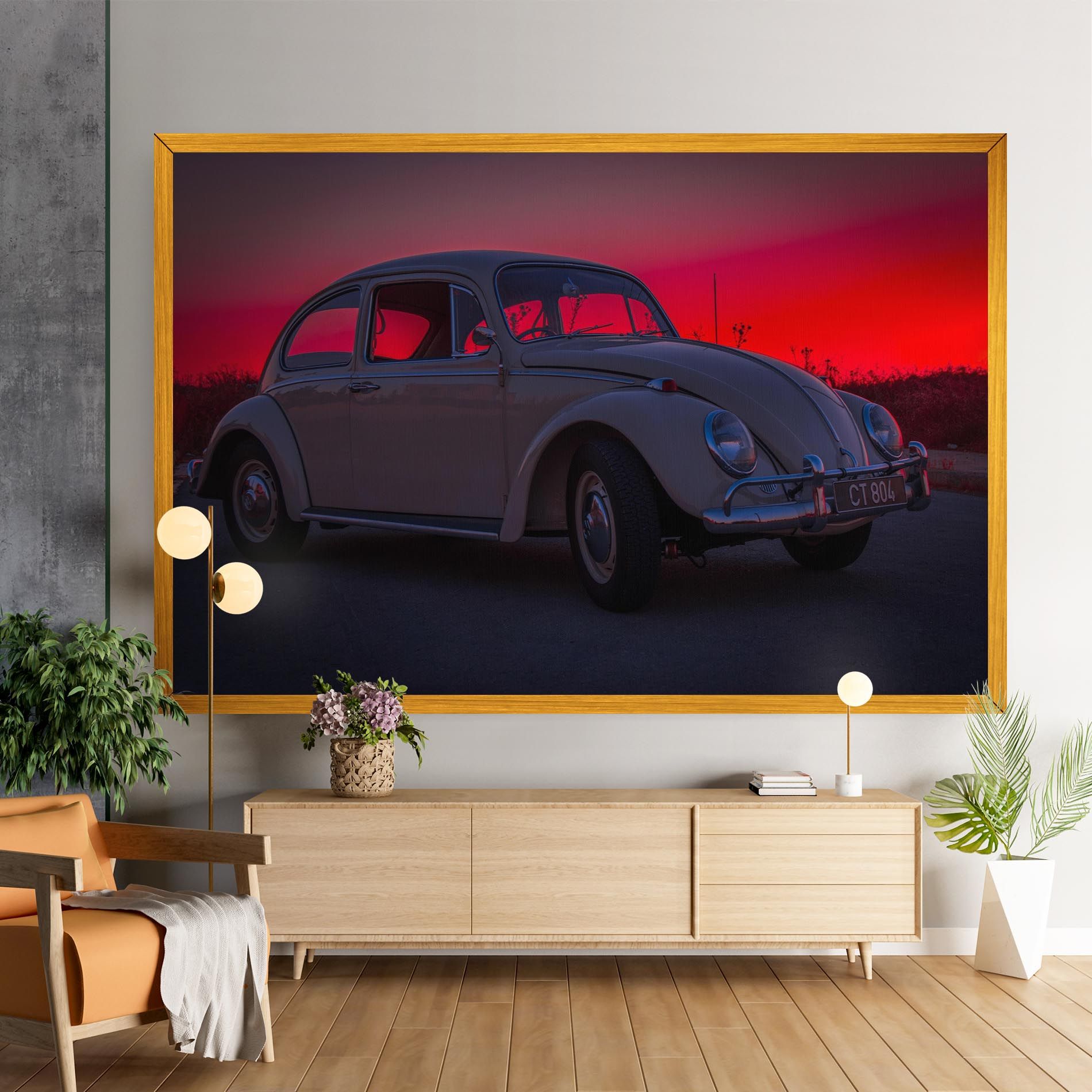 Old Car Sunset mockup 9