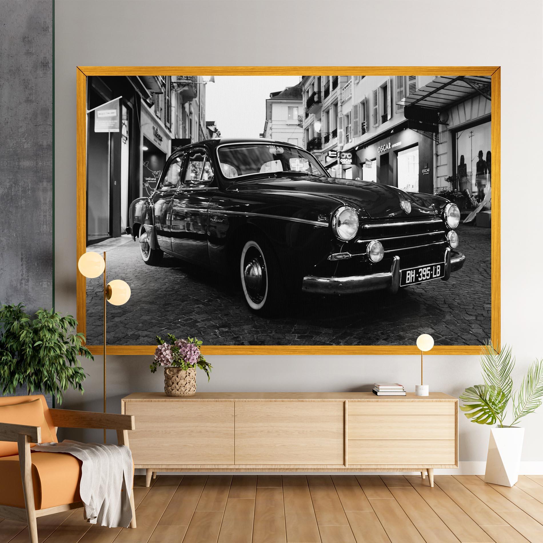 Vászonkép Pretty Black Car mockup 9
