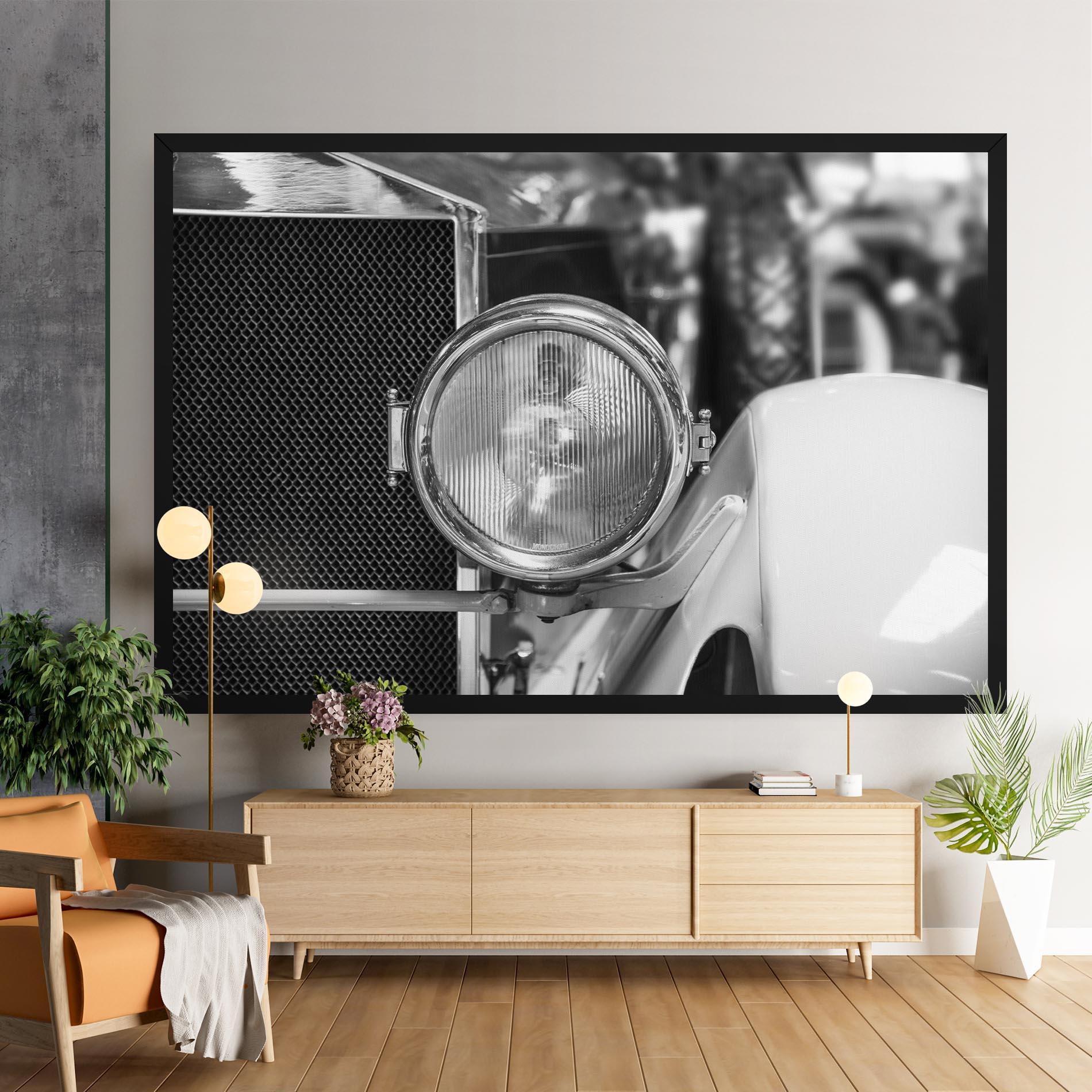 Vászonkép Closeup Grey Car mockup 9