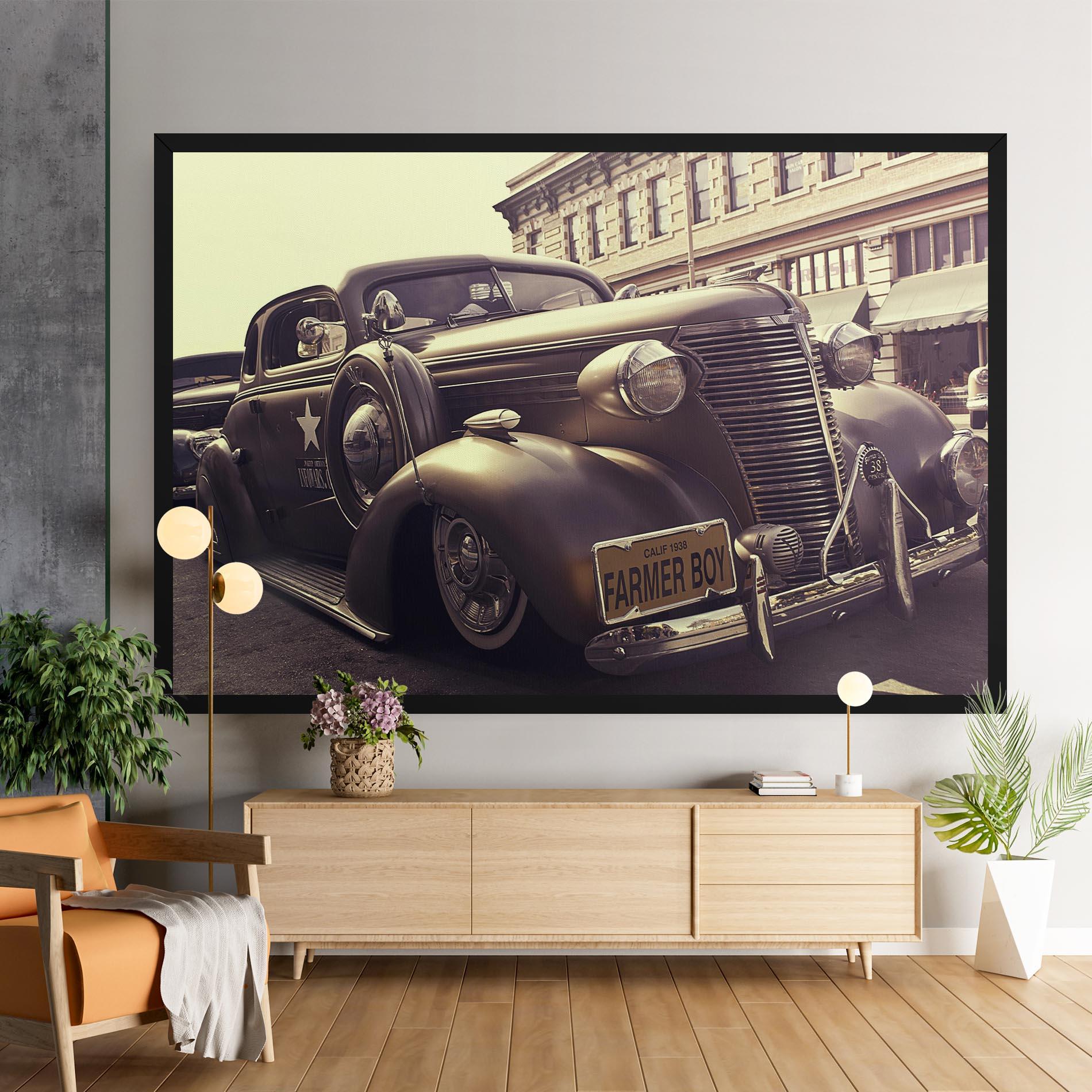 Vászonkép Old Classic Car mockup 9