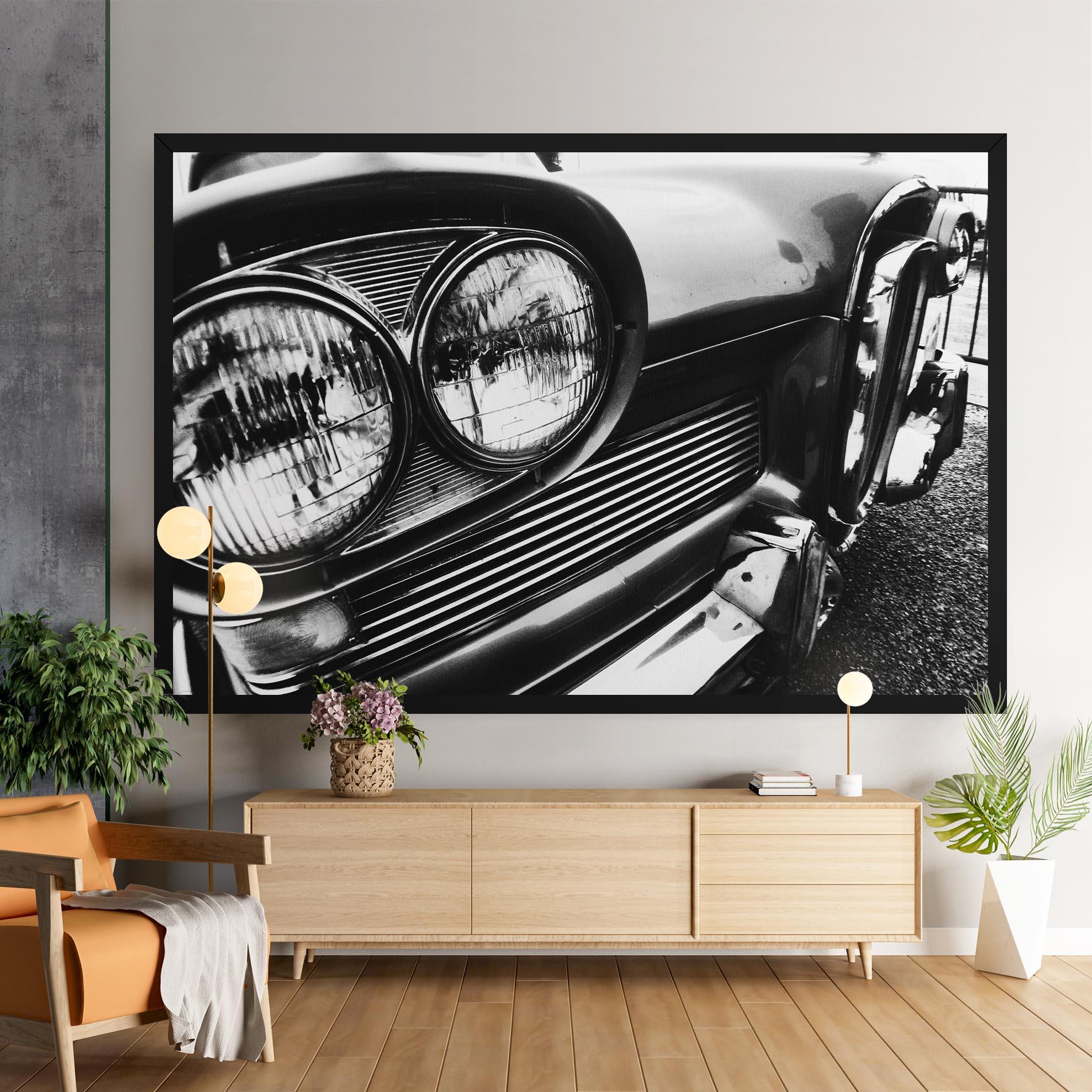 Vászonkép Old Closeup Car mockup 9