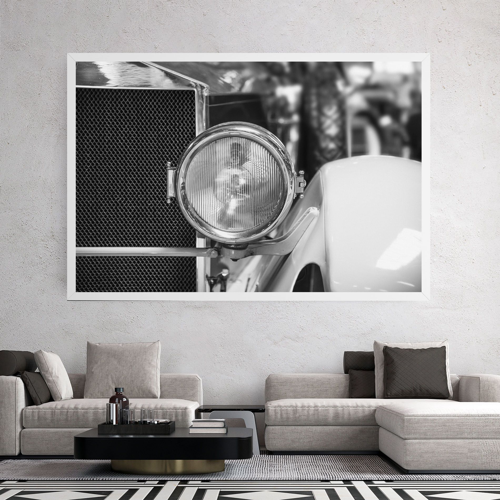 Closeup Grey Car mockup 2