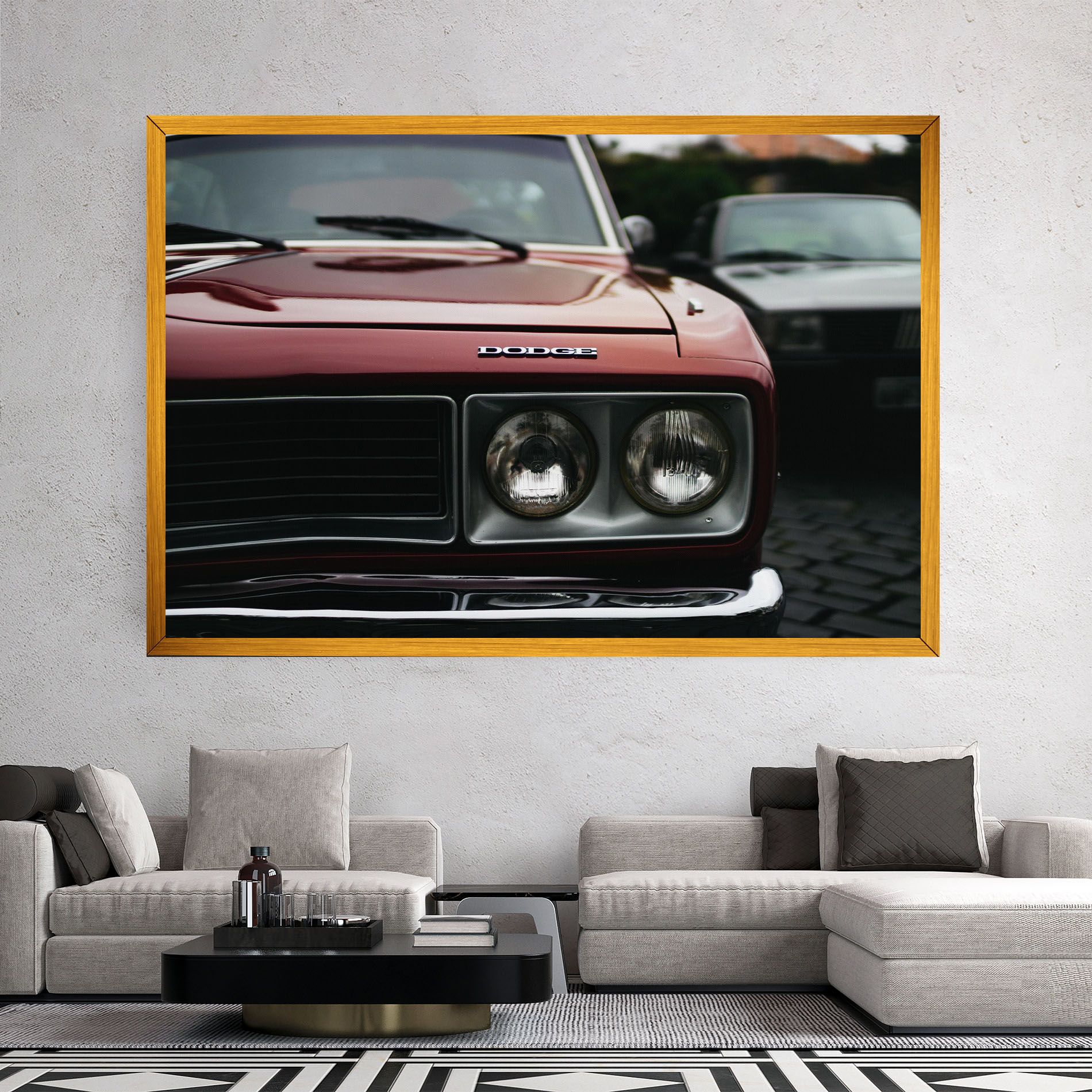 Dark Vintage Red mockup 2