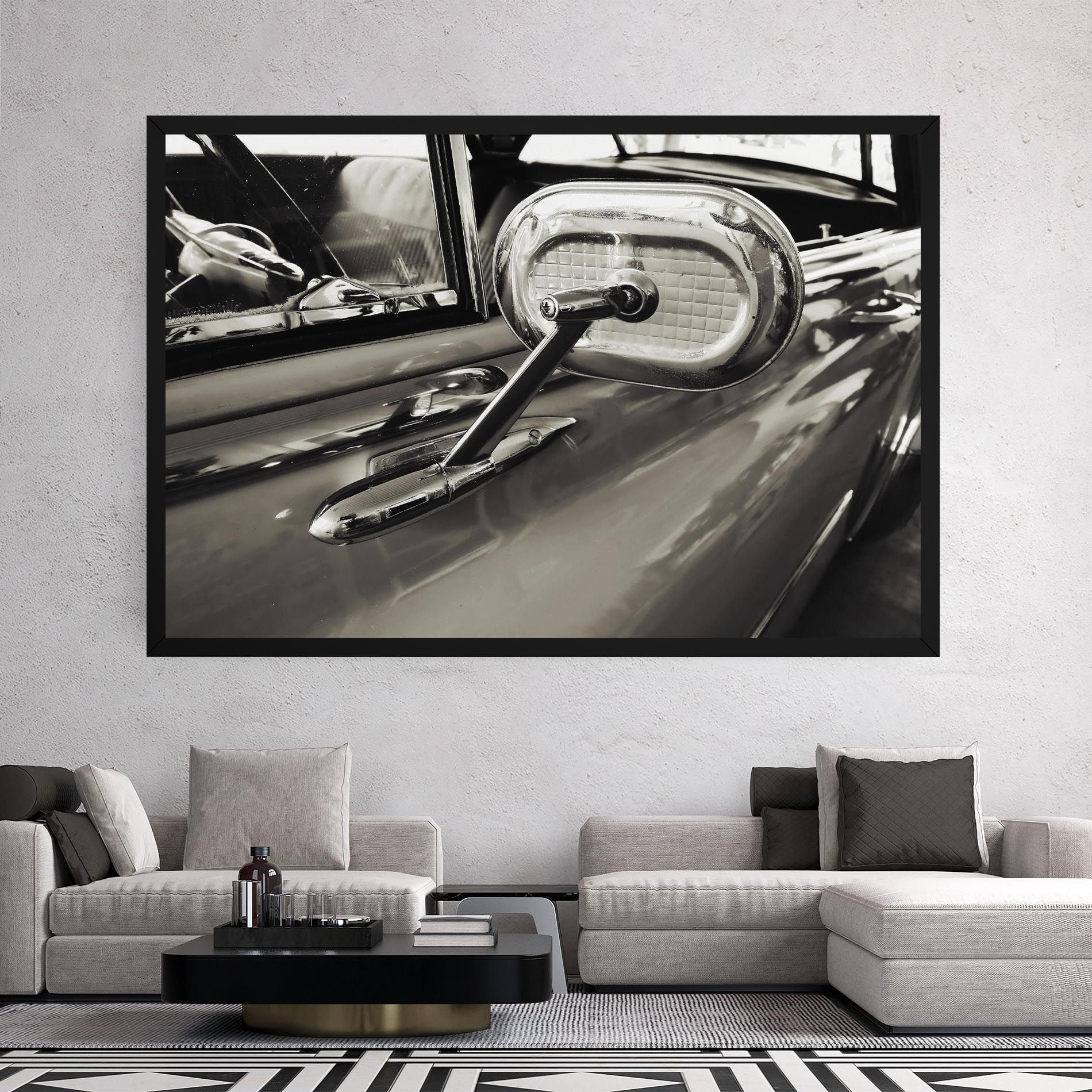 Close Up Grey Car mockup 2