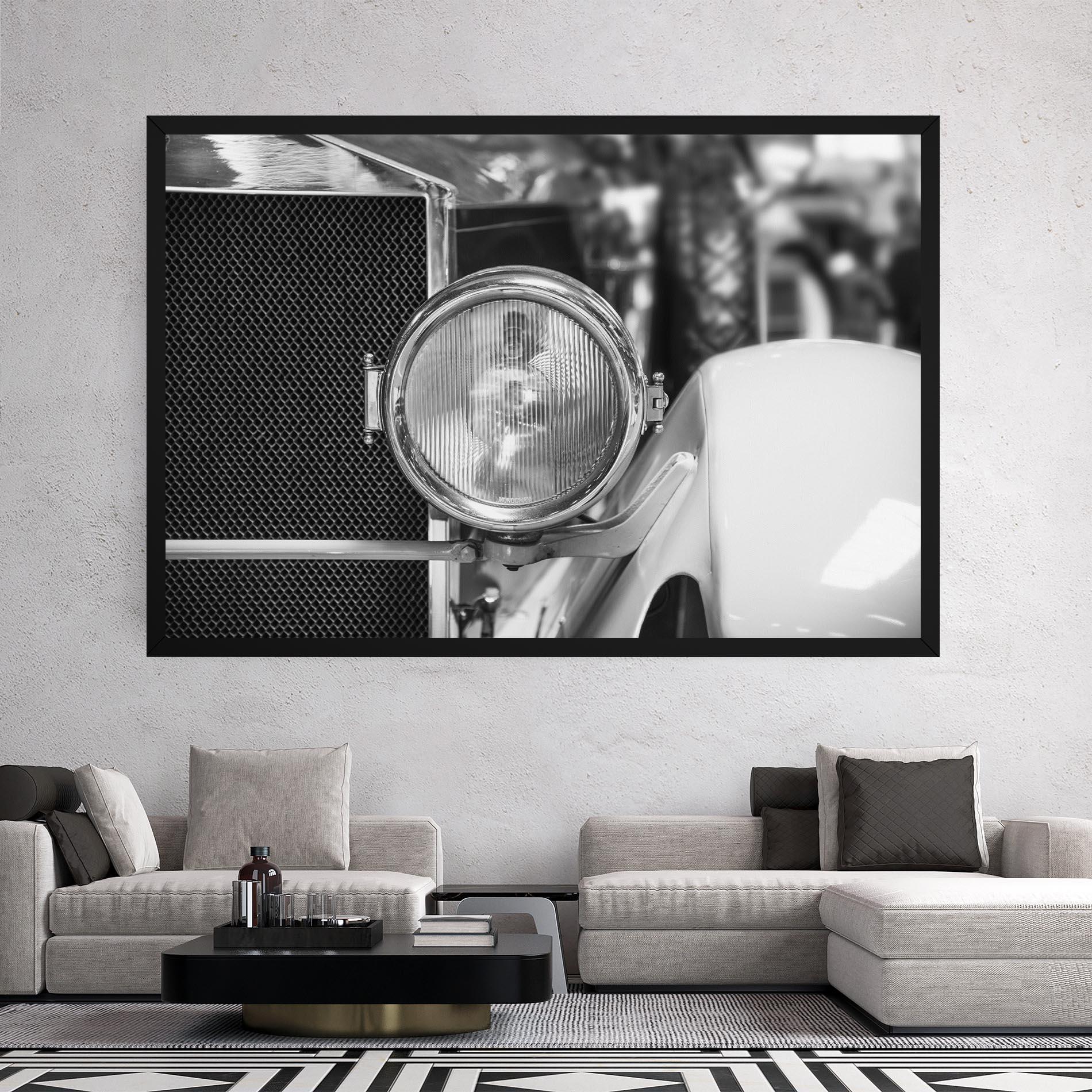 Vászonkép Closeup Grey Car mockup 2