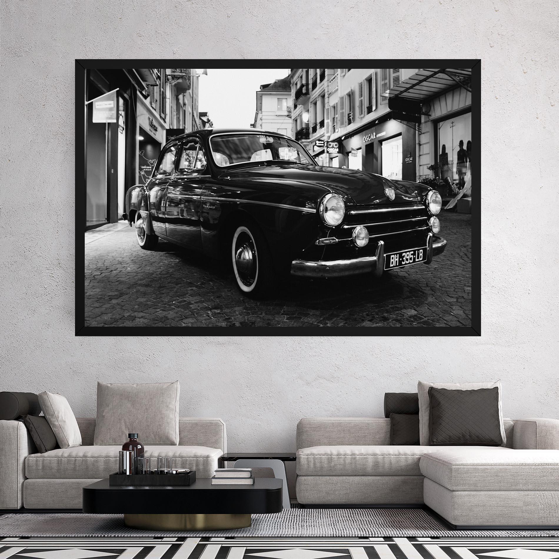 Vászonkép Pretty Black Car mockup 2