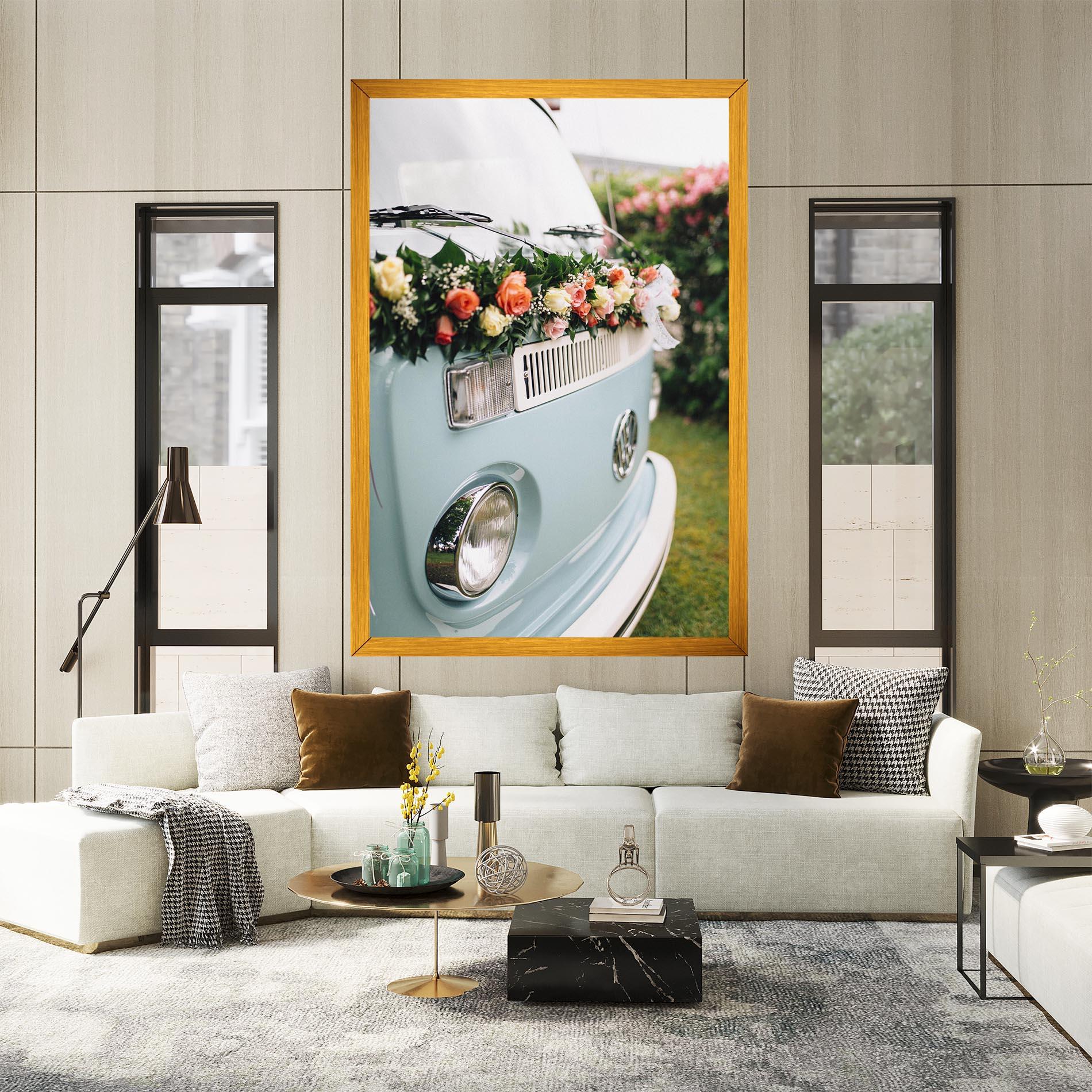 Vászonkép Vintage Rose Van mockup 2