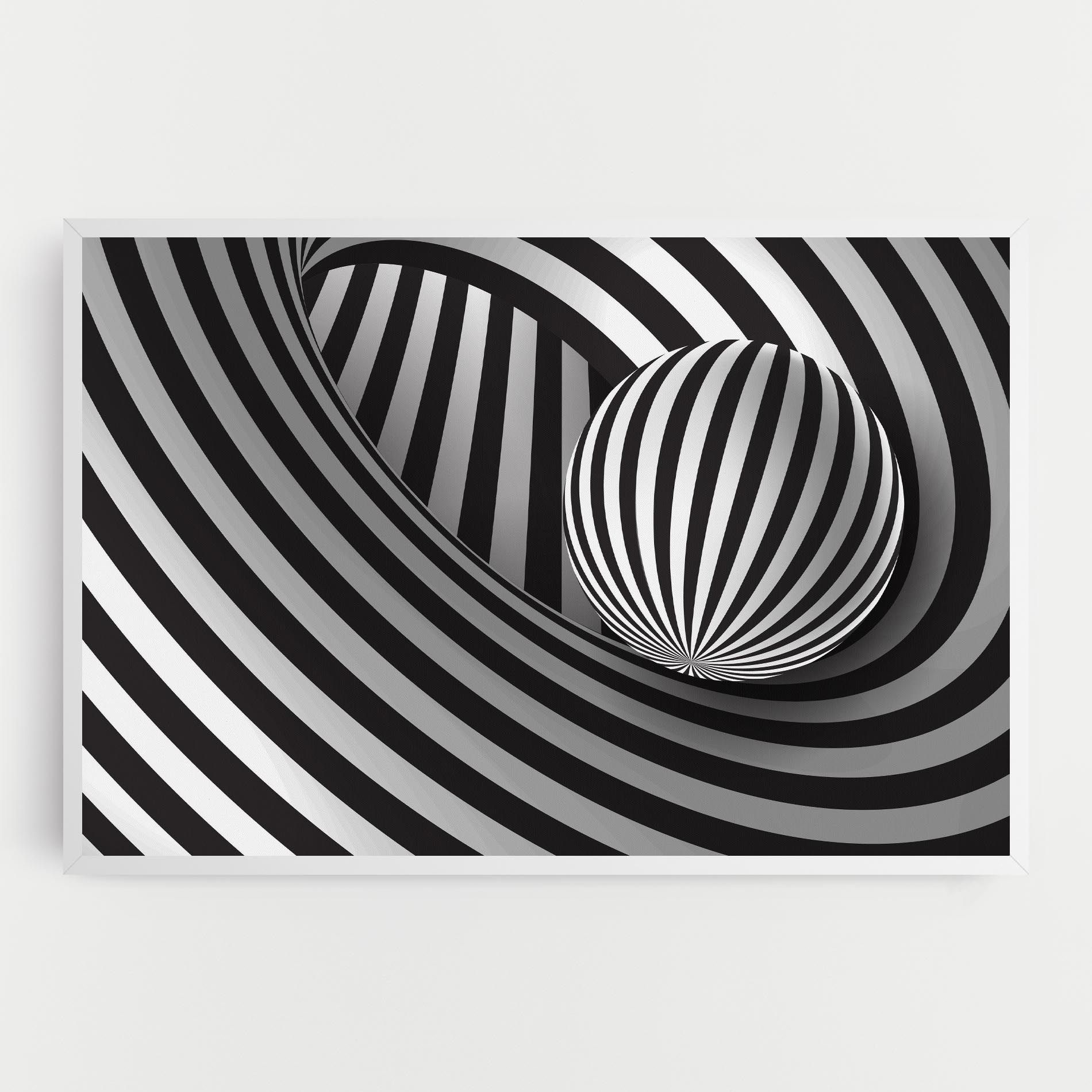3d Zebra Ball mockup 0