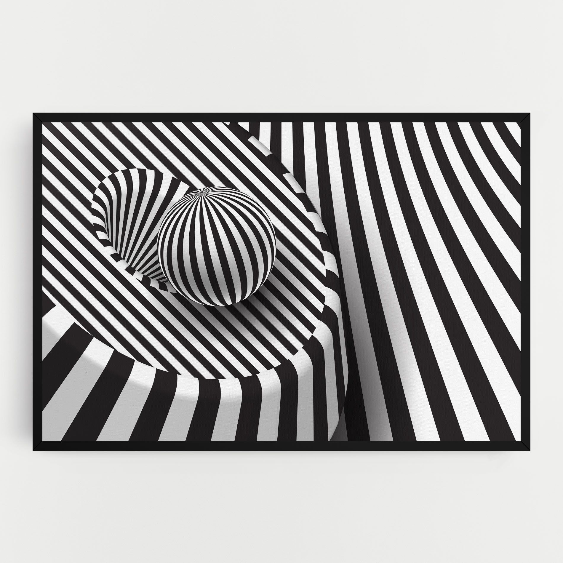 3d Ball Zebra mockup 0