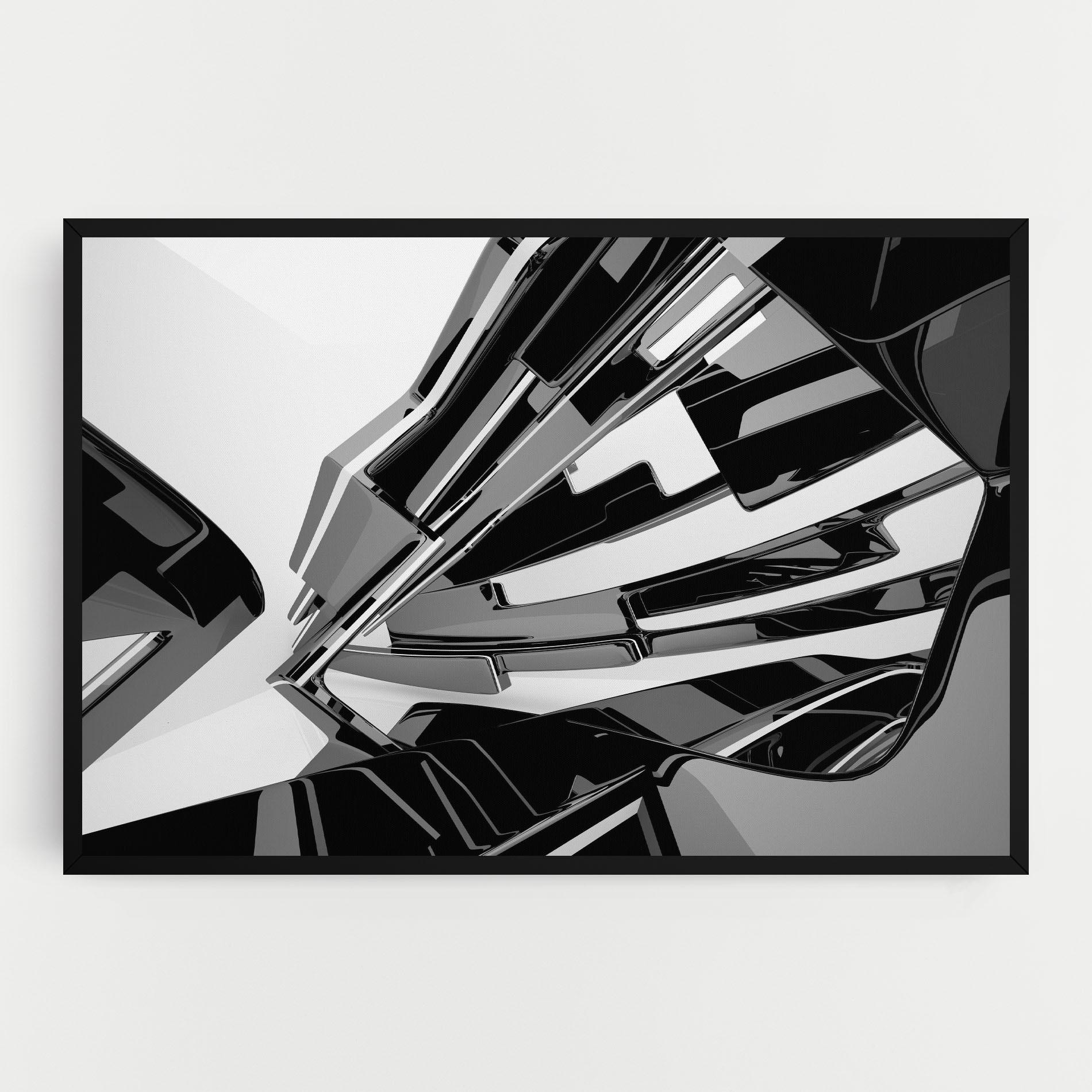 Vászonkép Black Sculpture mockup 0