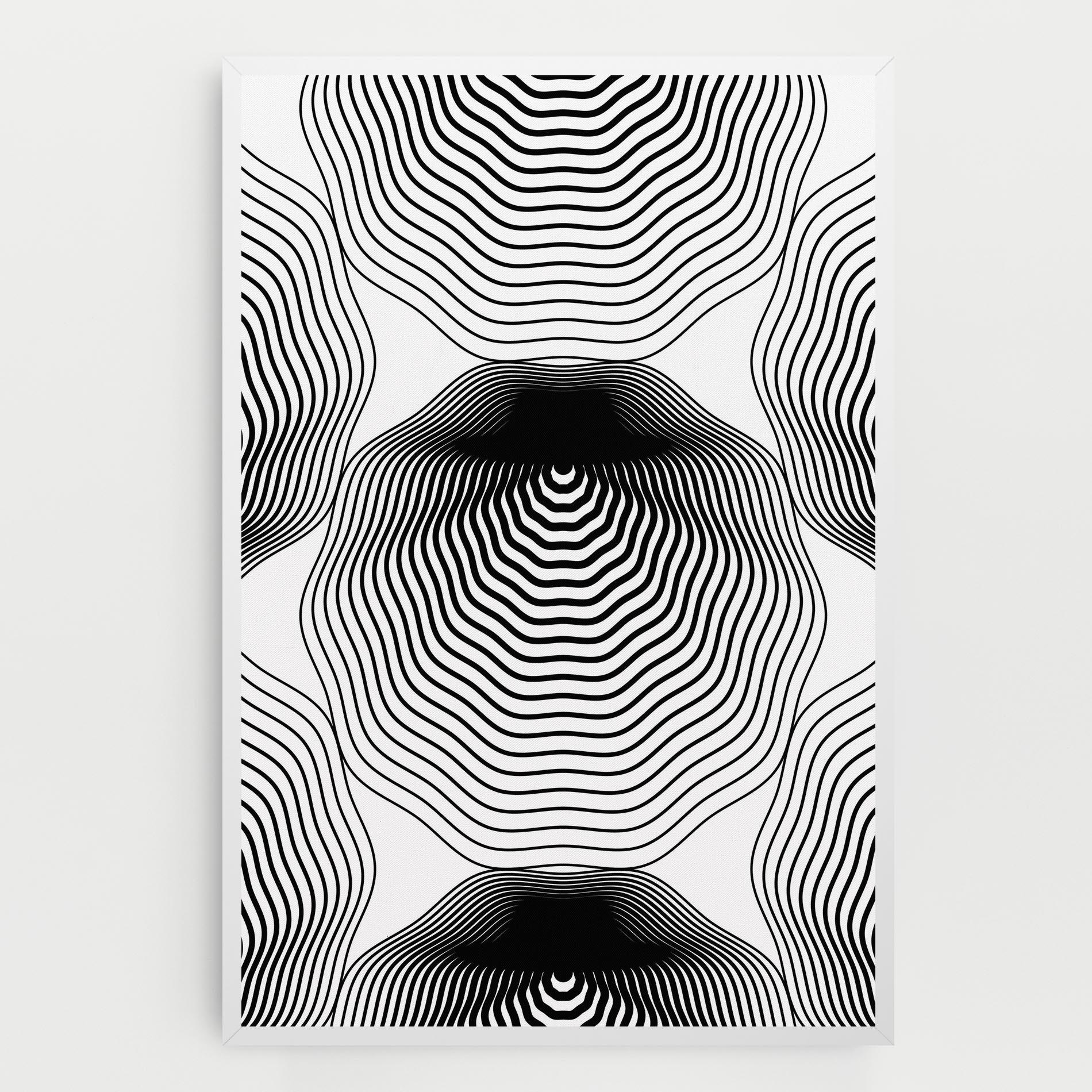 Vászonkép Black Line Art mockup 0