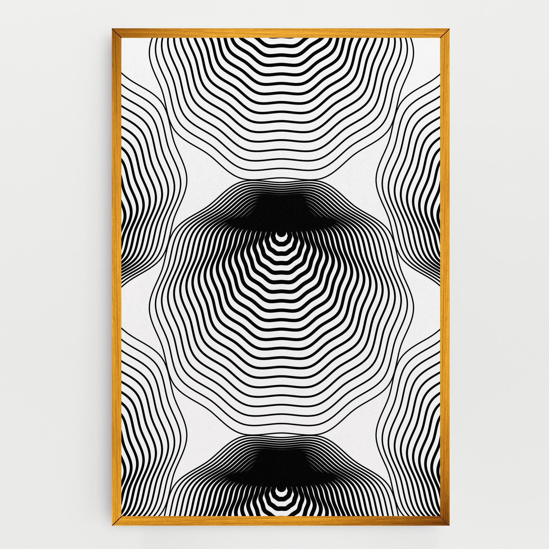 Vászonkép Black Line Art mockup 0