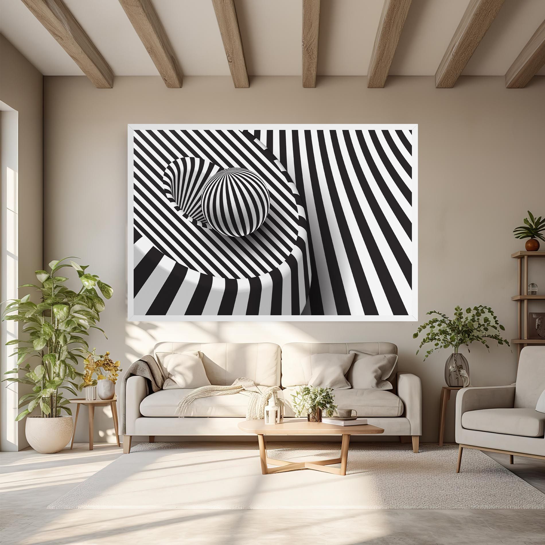 3d Ball Zebra mockup 6