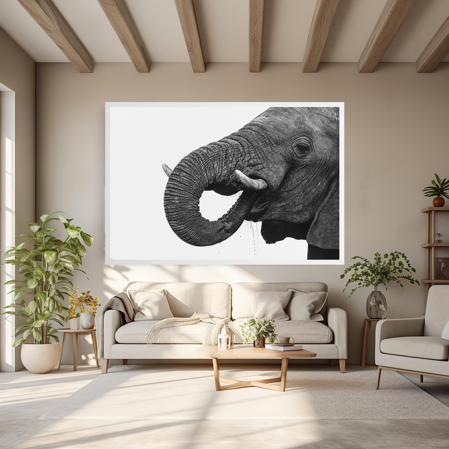 Vászonkép Elephant Drinking mockup 6