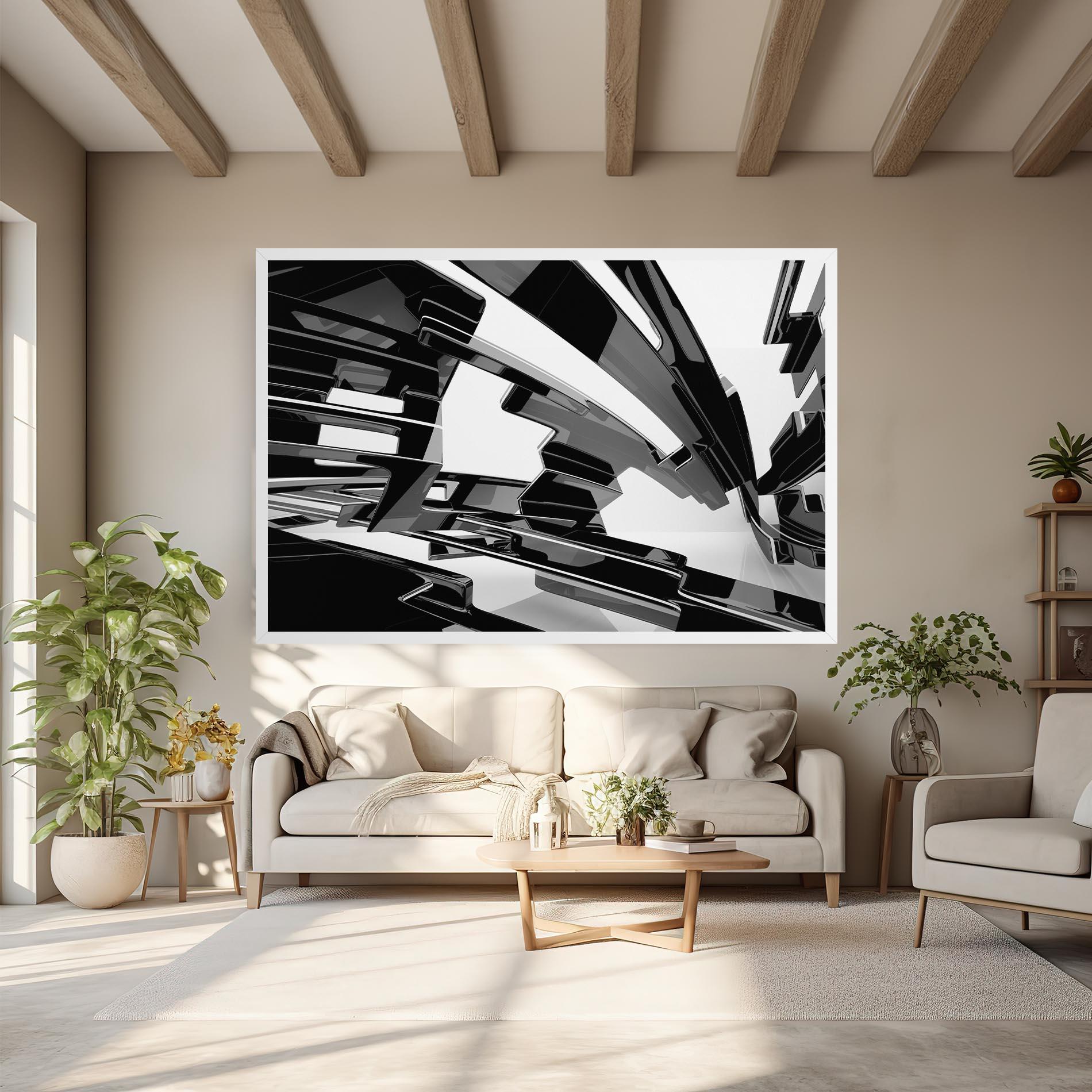 Vászonkép Glossy Sculpture mockup 6