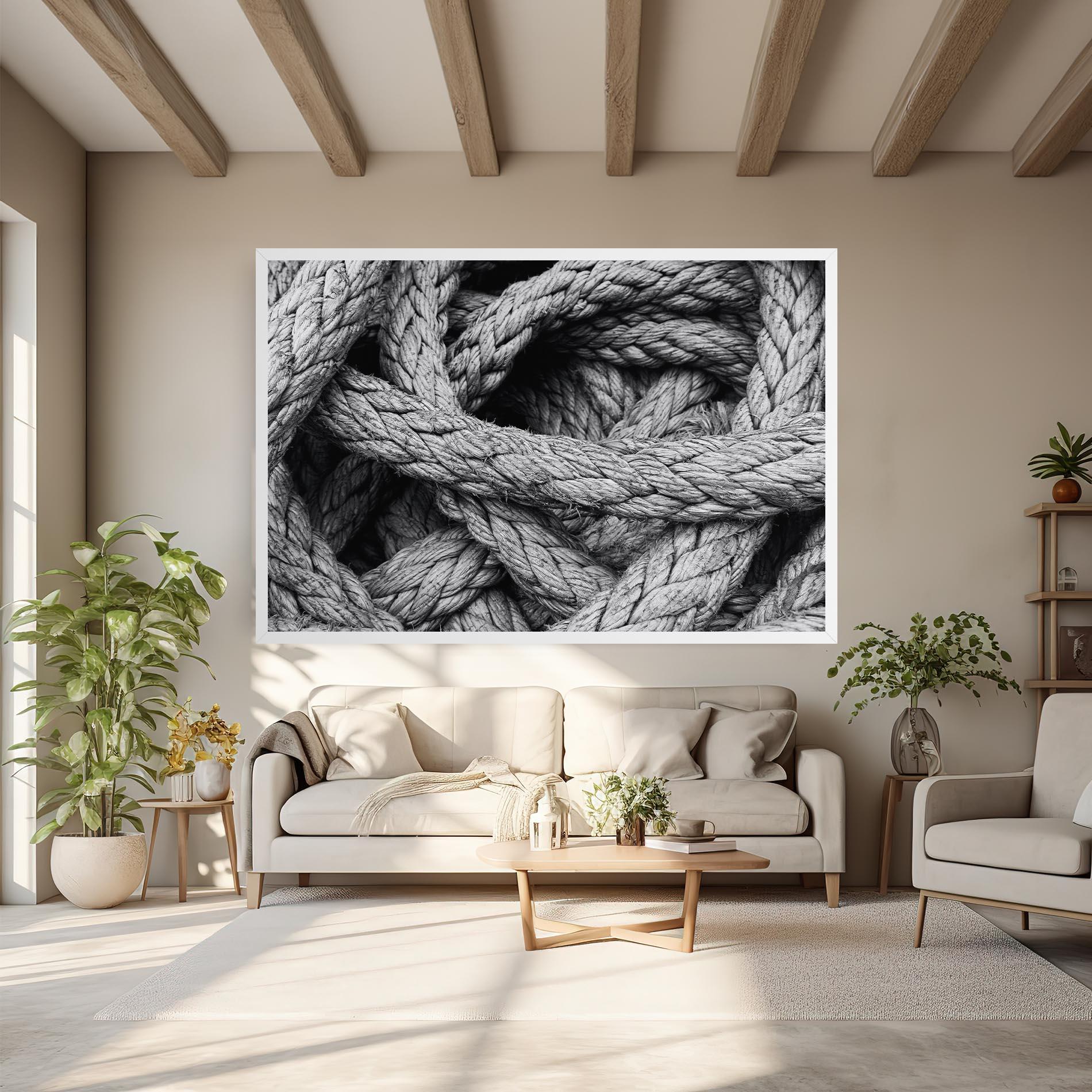 Vászonkép Gray String mockup 6