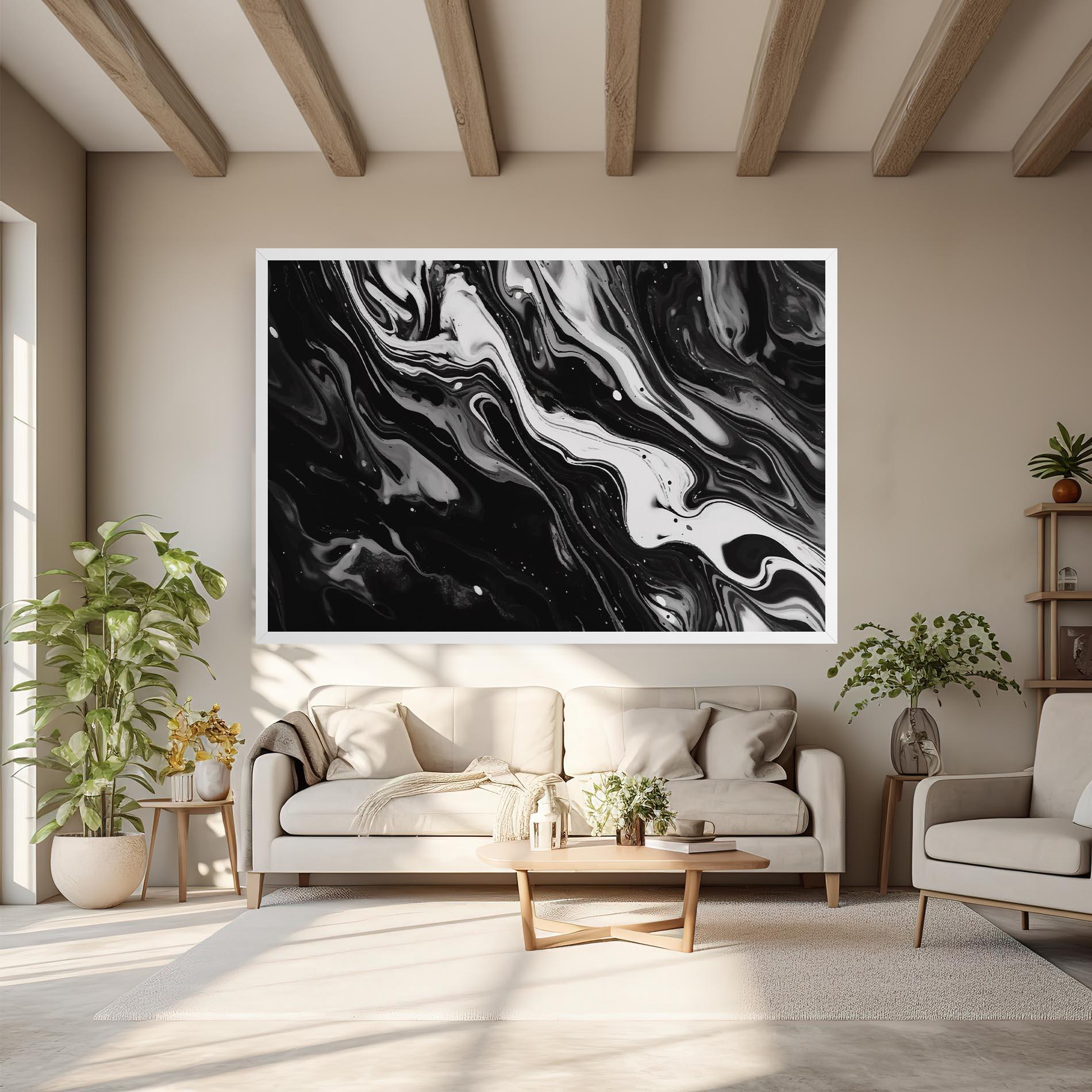 Vászonkép Grey Art Marble mockup 6