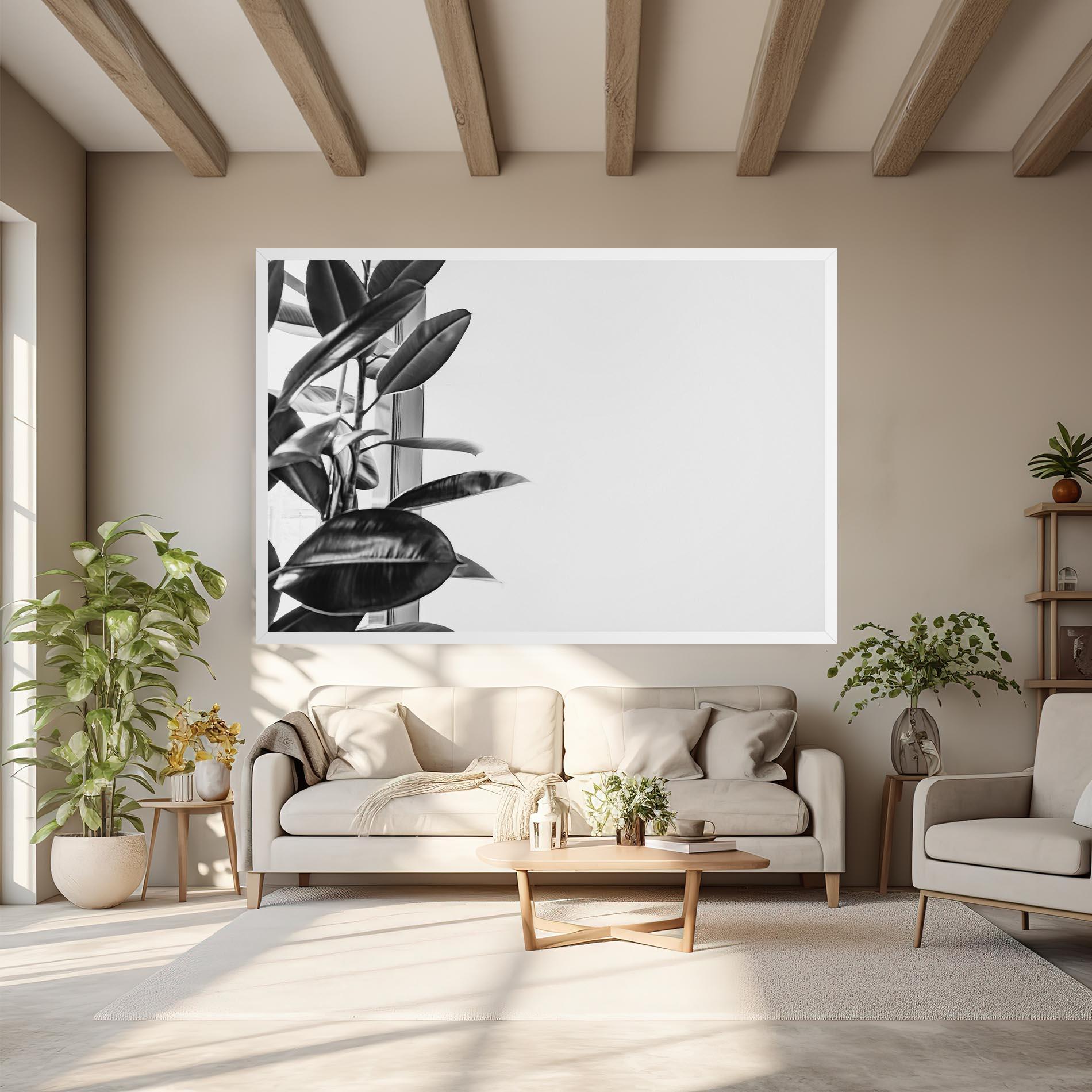 Vászonkép Grey Plant mockup 6