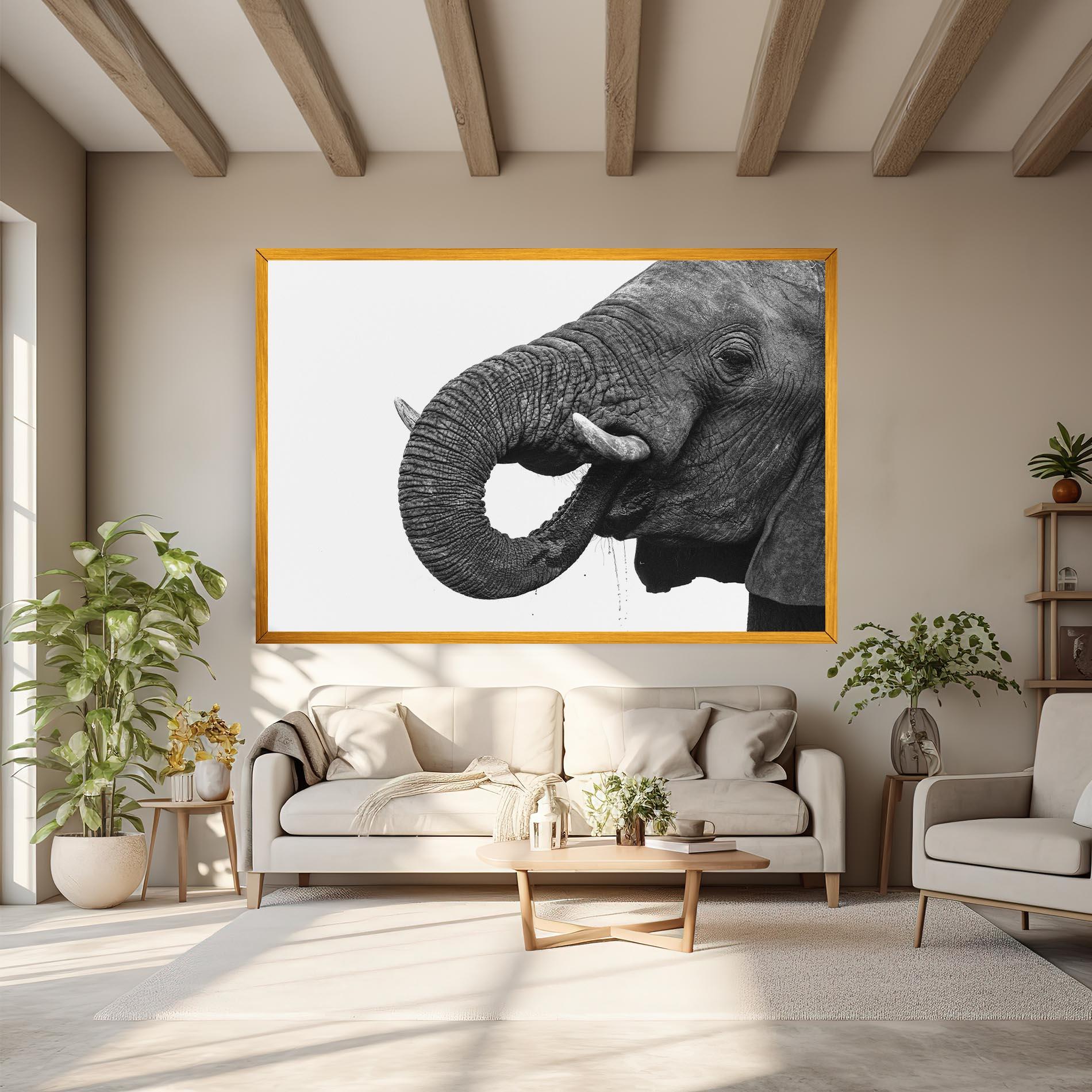Vászonkép Elephant Drinking mockup 6
