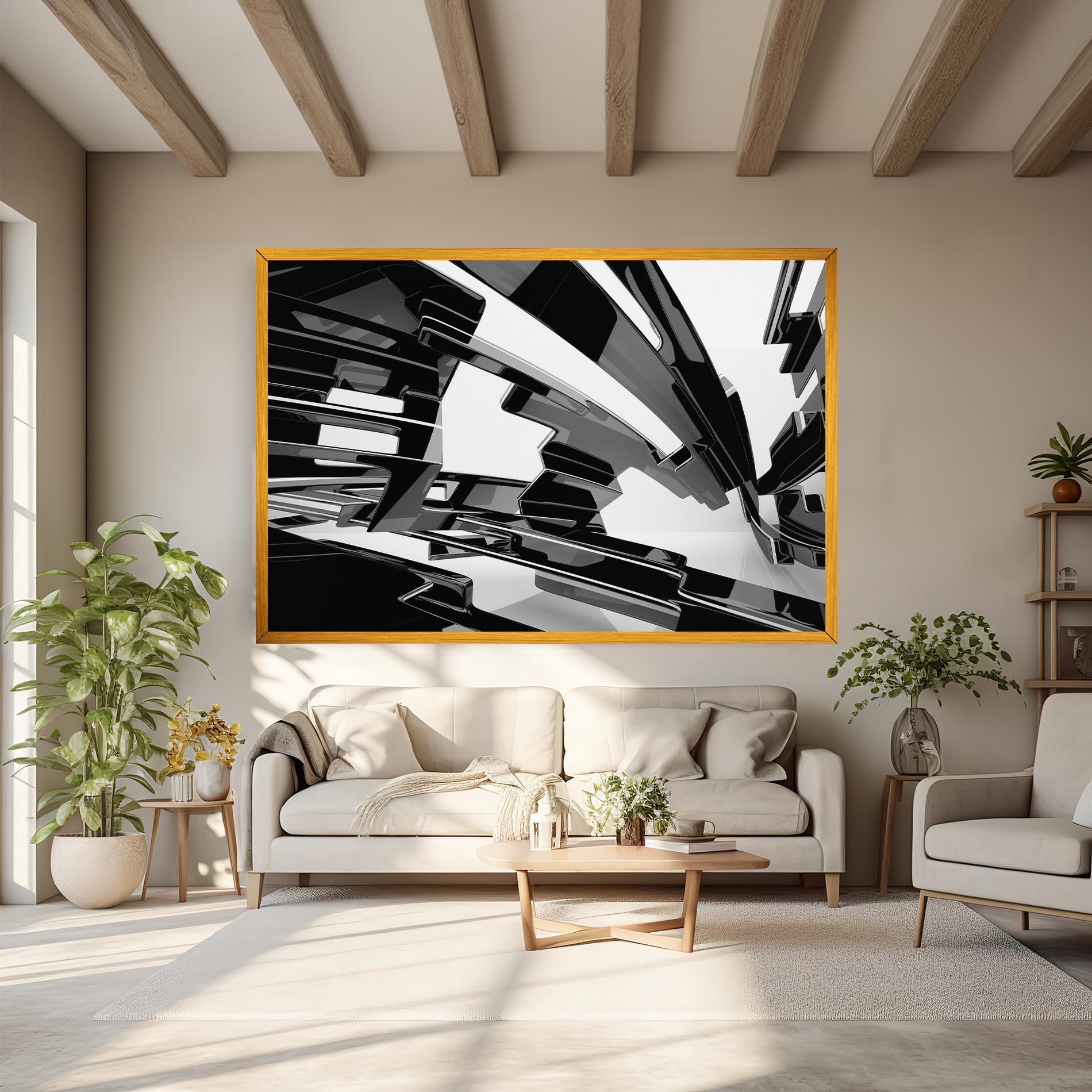 Vászonkép Glossy Sculpture mockup 6