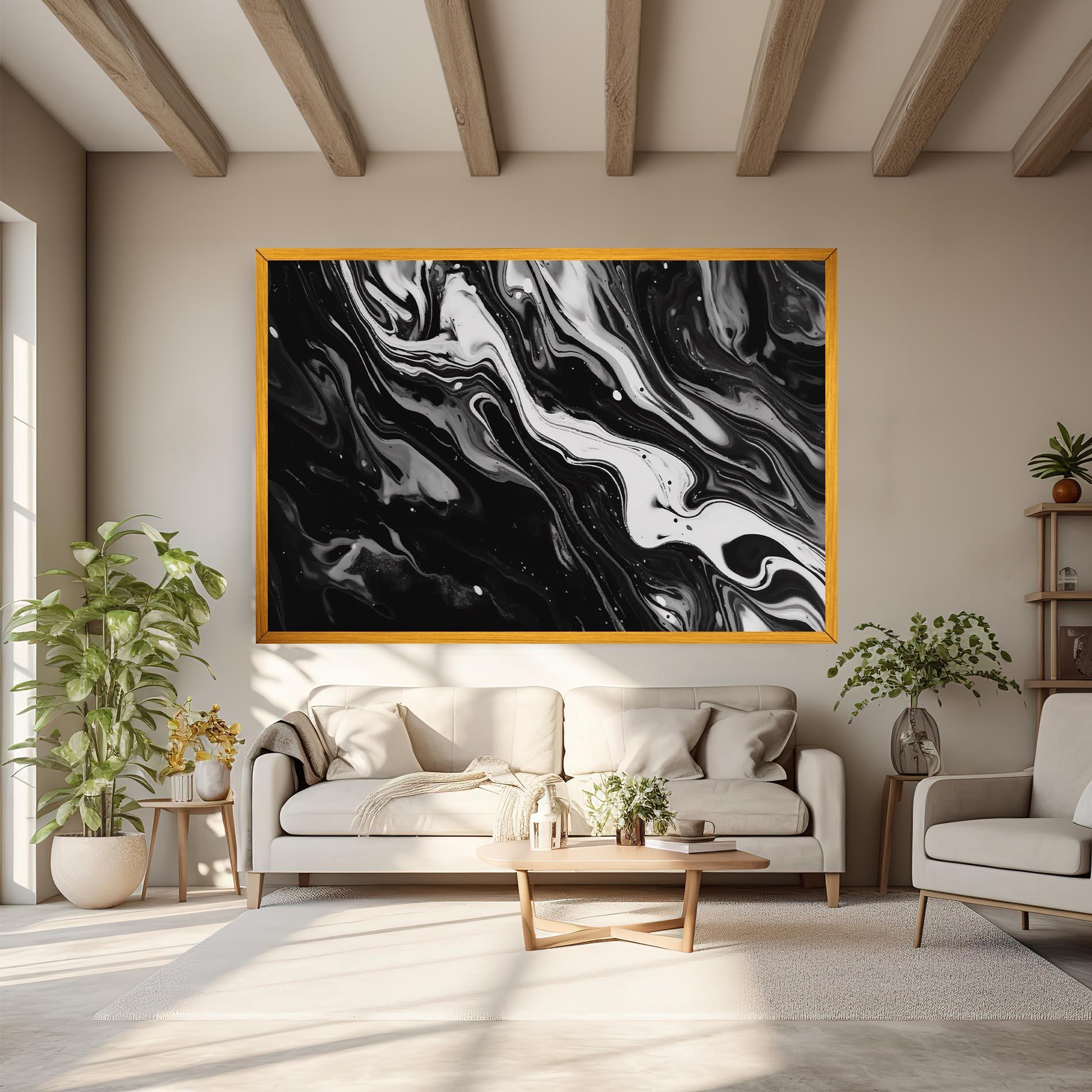 Vászonkép Grey Art Marble mockup 6