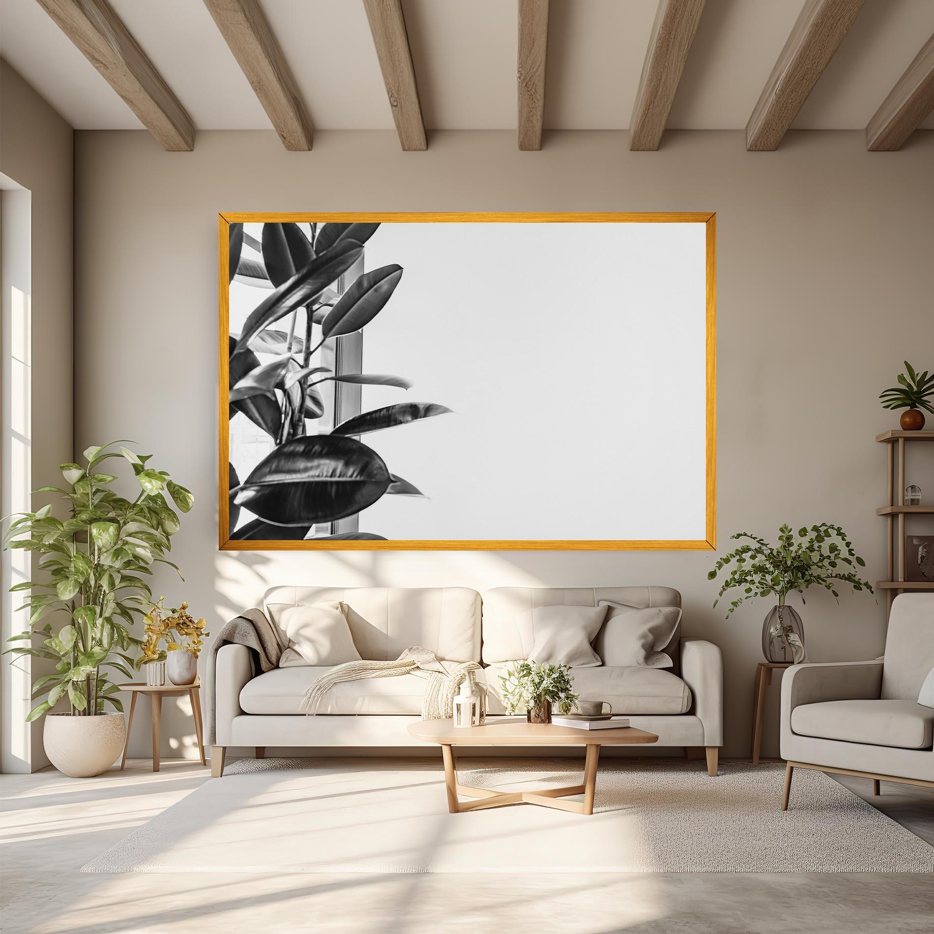 Vászonkép Grey Plant mockup 6