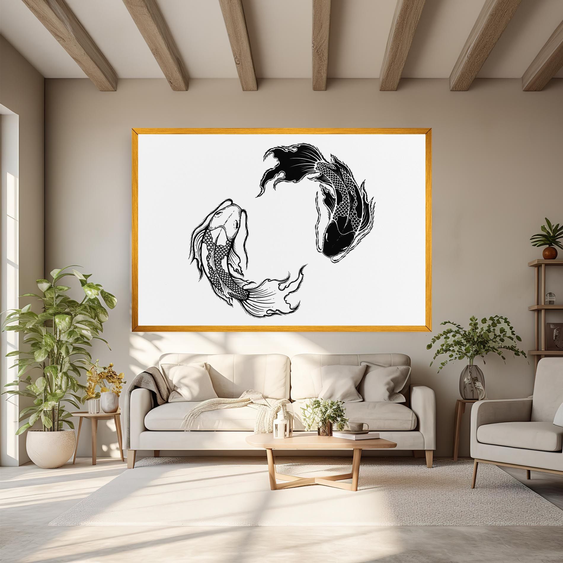 Yin Yang Koi mockup 6