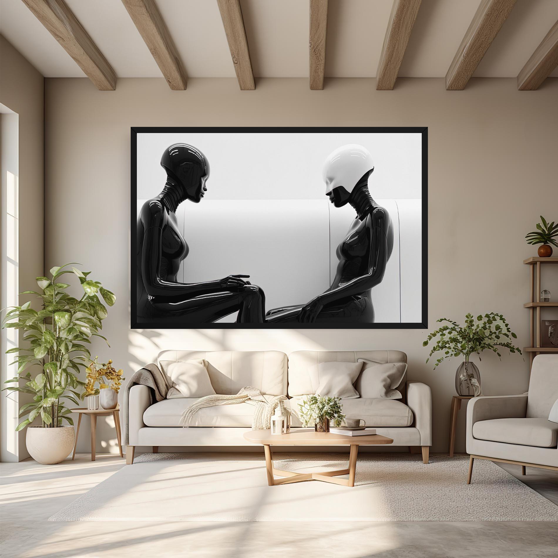 Vászonkép Black Mannequin mockup 6