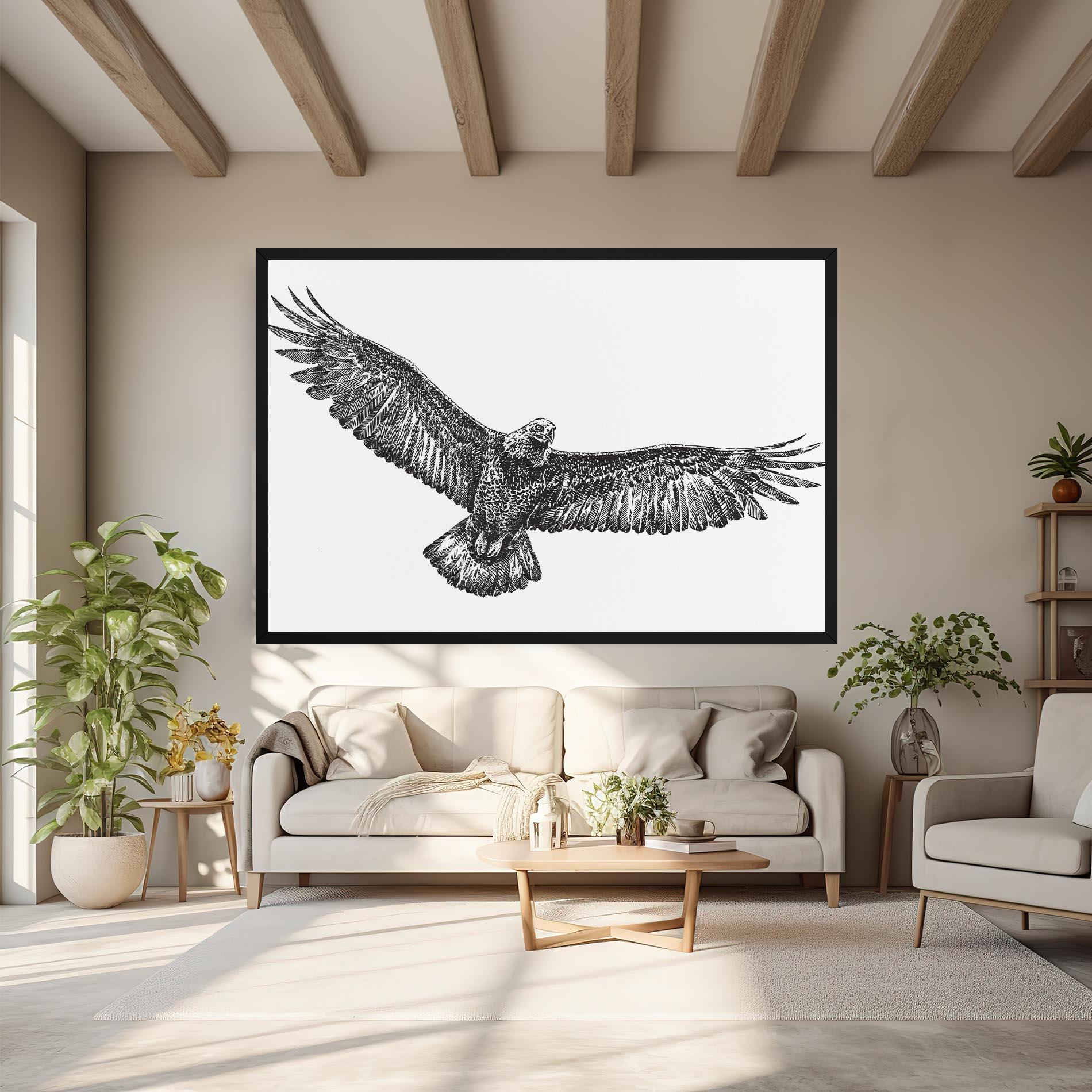 Vászonkép Eagle Art Line mockup 6
