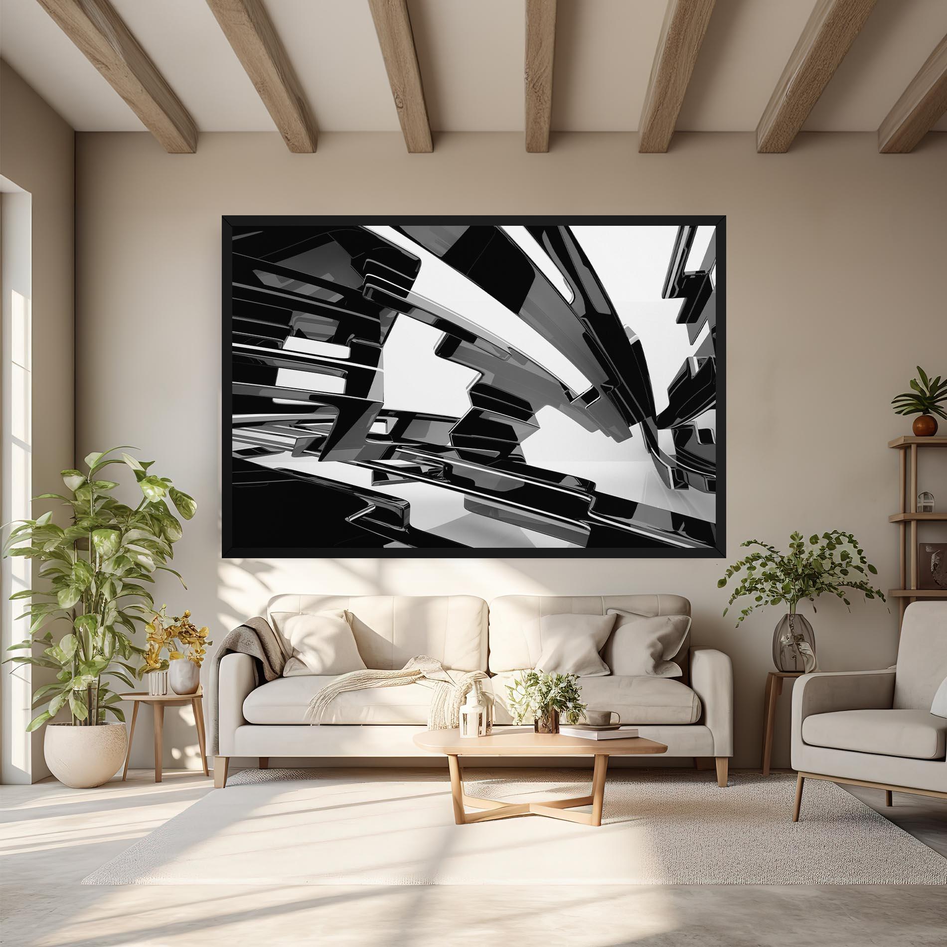 Vászonkép Glossy Sculpture mockup 6