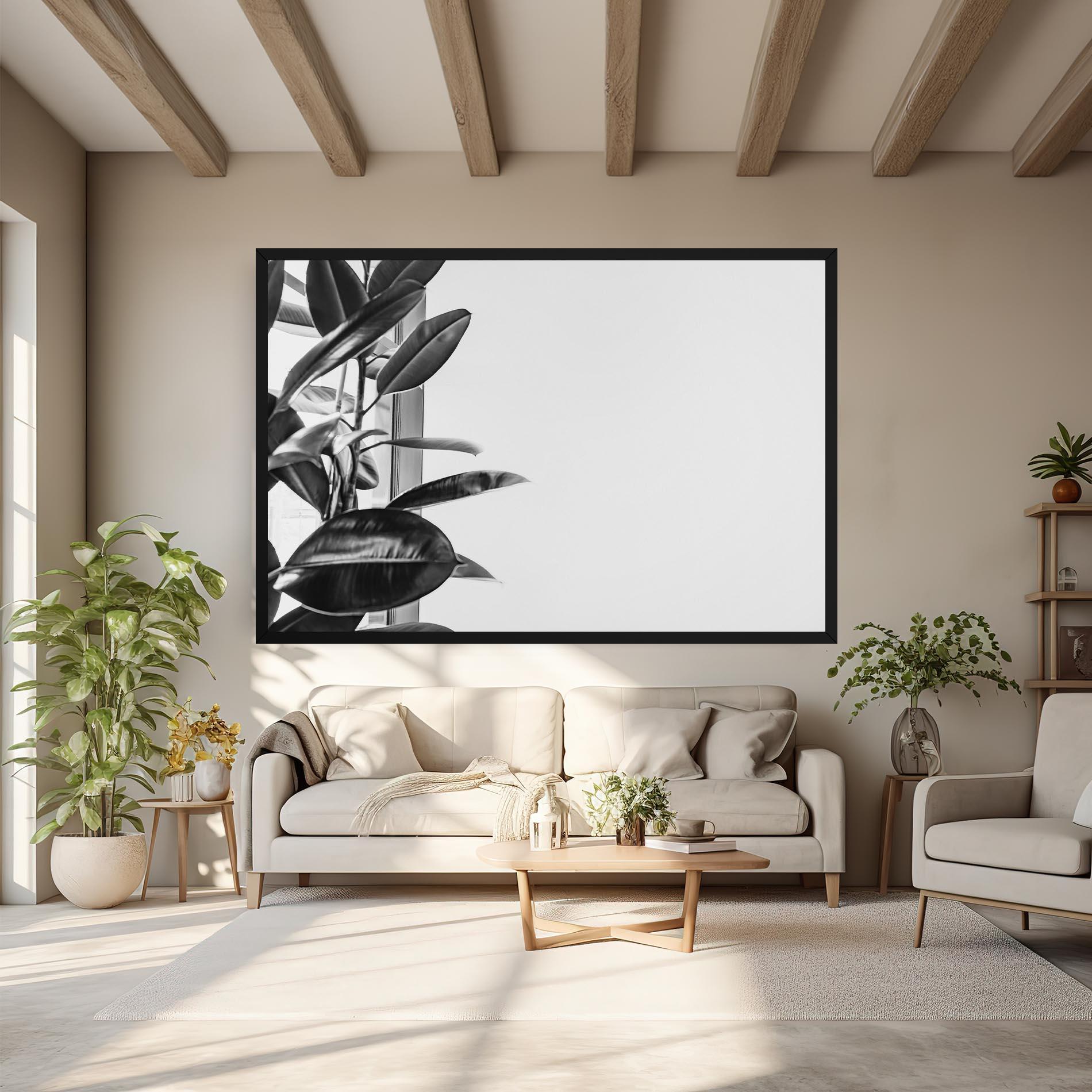 Vászonkép Grey Plant mockup 6