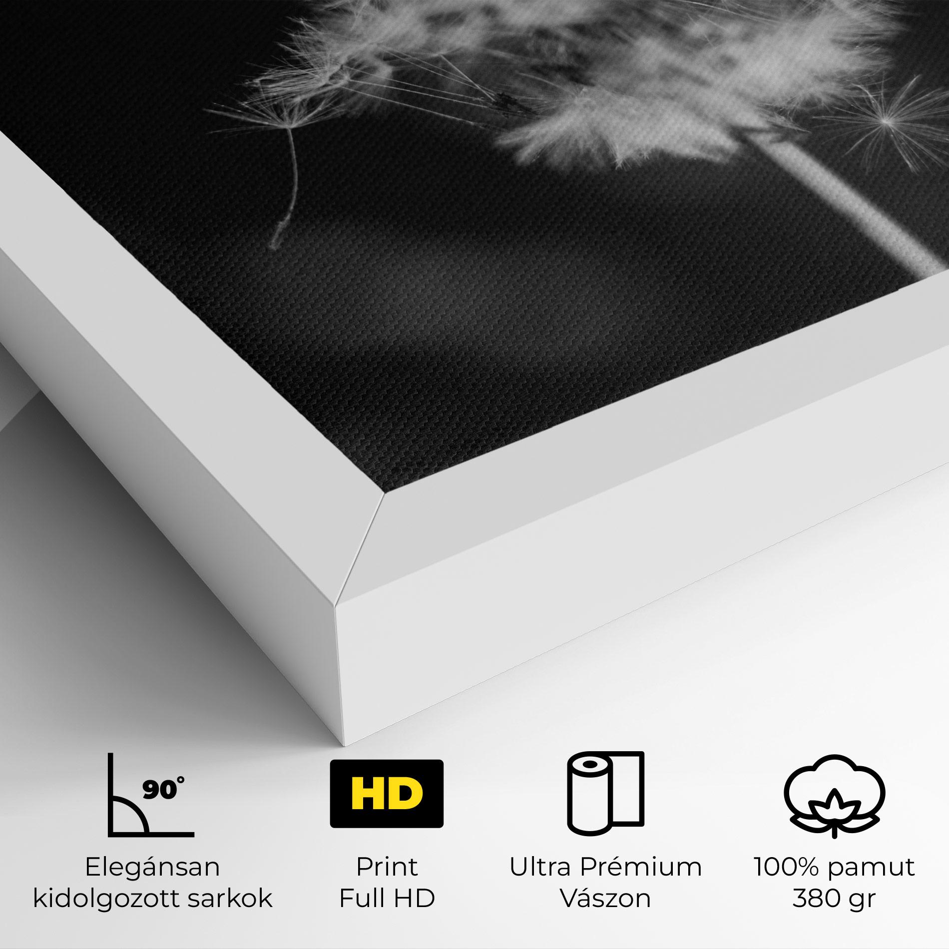 Vászonkép Grey Dandelion mockup 4