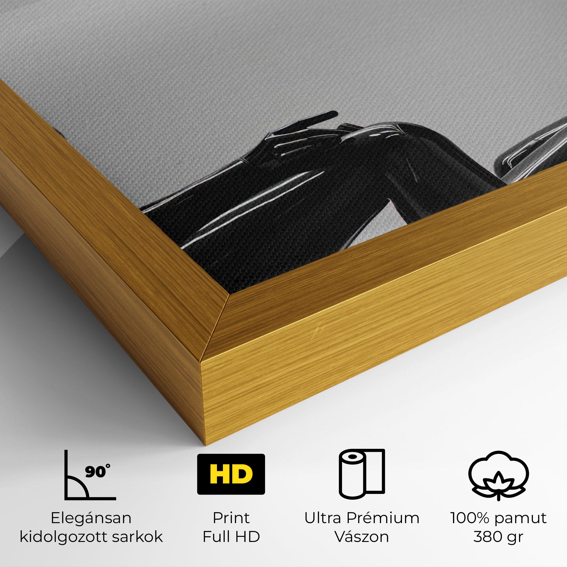 Vászonkép Black Mannequin mockup 4