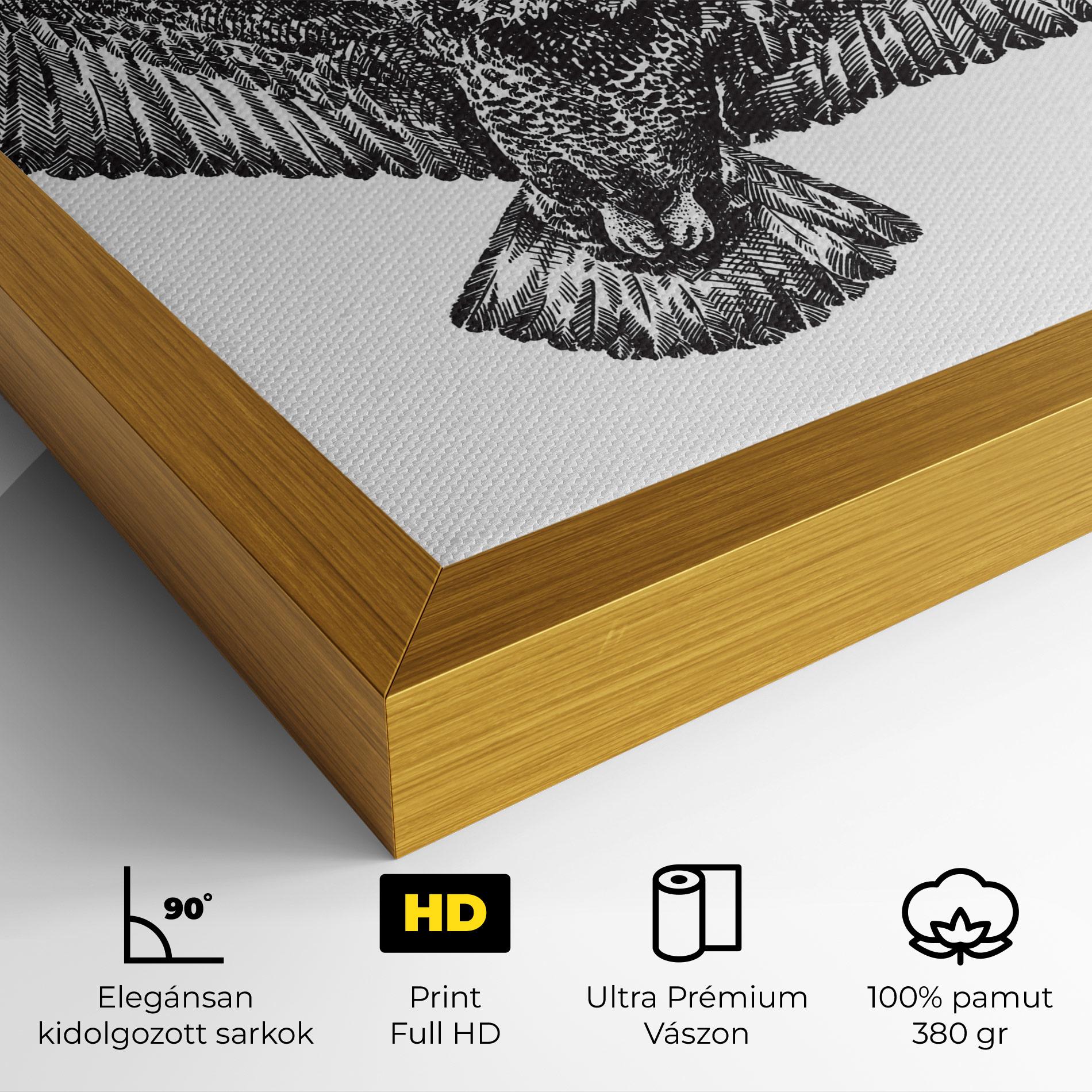 Vászonkép Eagle Art Line mockup 4
