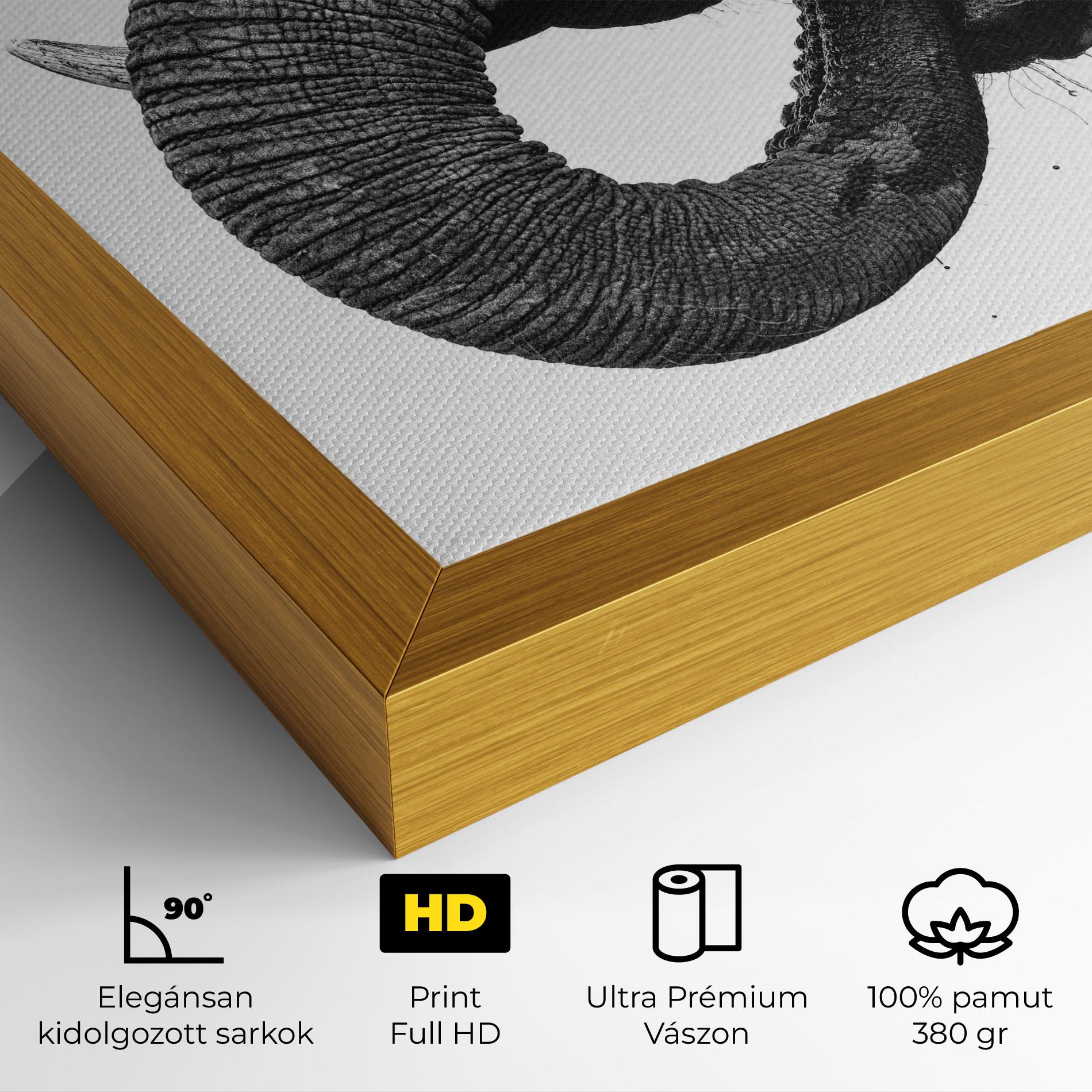 Vászonkép Elephant Drinking mockup 4