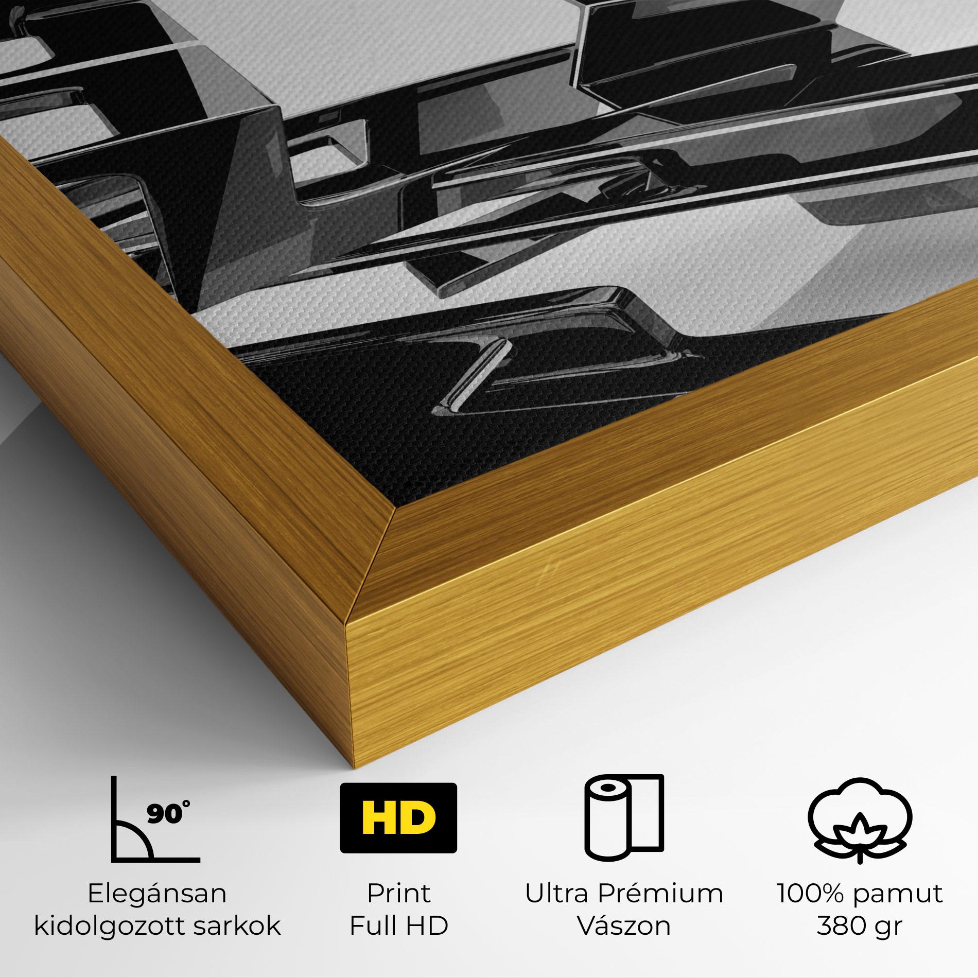 Vászonkép Glossy Sculpture mockup 4