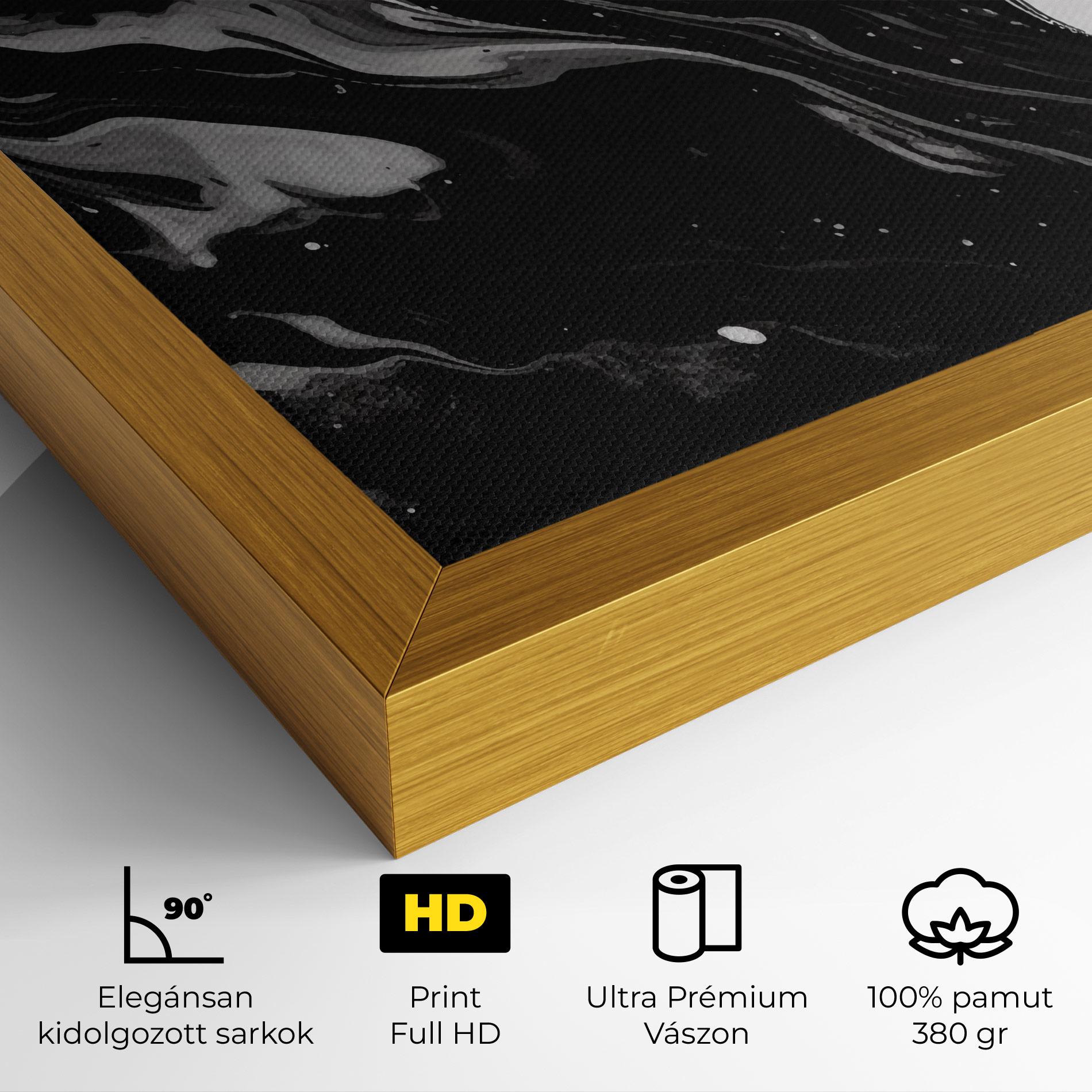 Vászonkép Grey Art Marble mockup 4